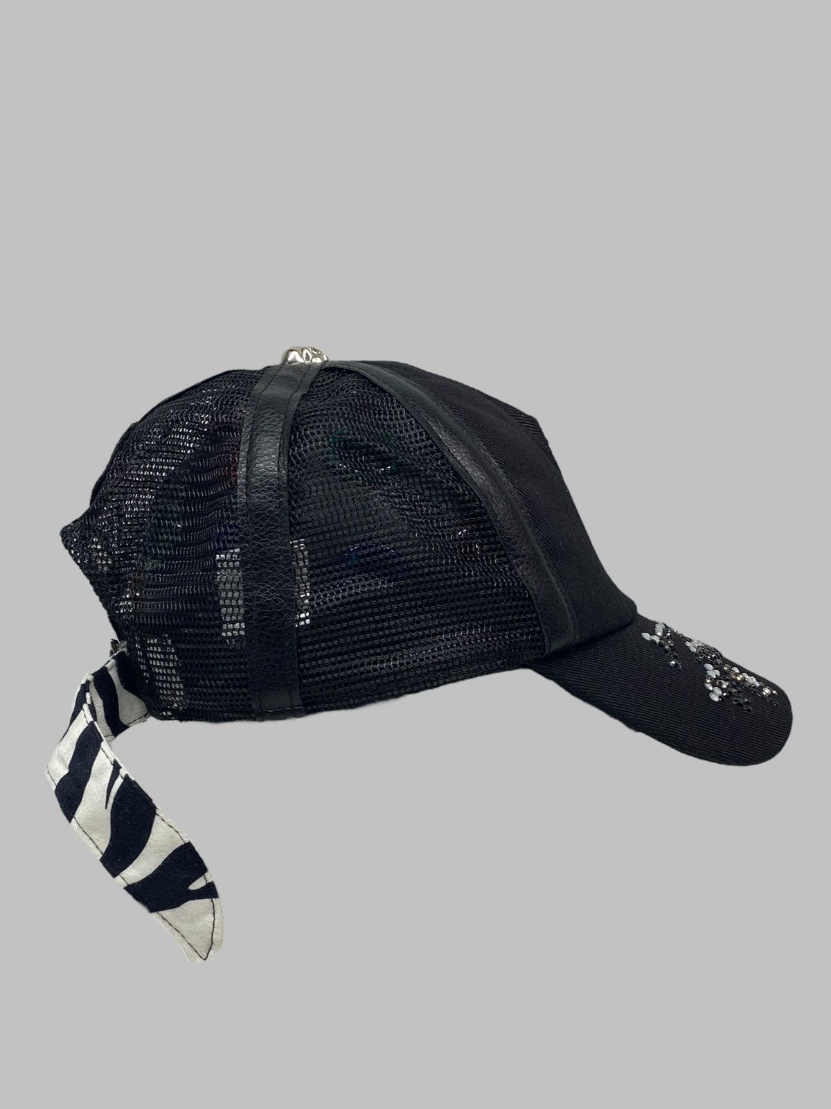 Other Jupiter Juno Rhinestones Skull Mesh Cap 14th Addiction Style Size ONE SIZE - 7 Thumbnail