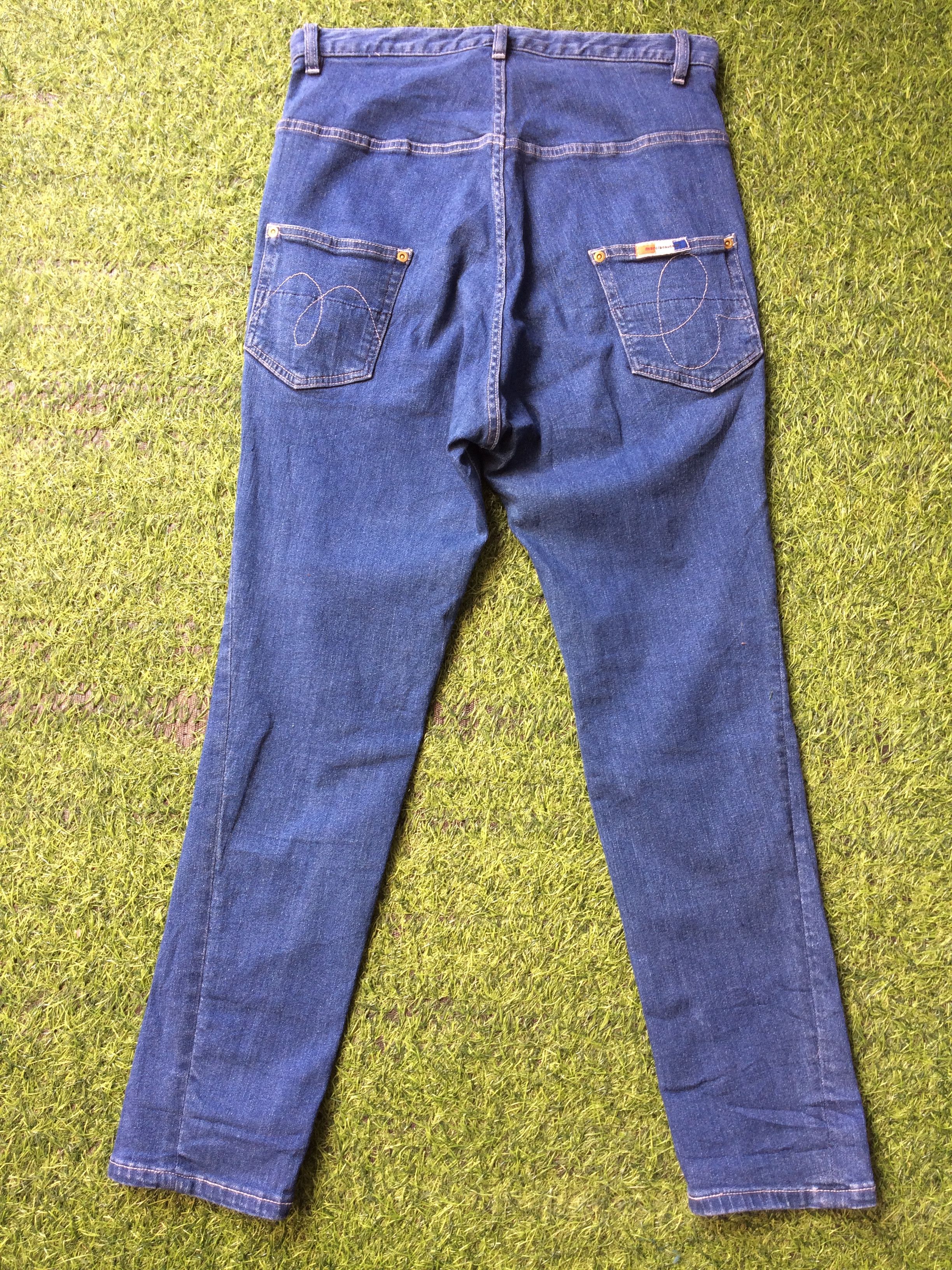 Issey Miyake × Japanese Brand × mercibeaucoup Japanese Low Crotch Stretch Jeans Pants #D-538 Size US 31 - 2 Thumbnail