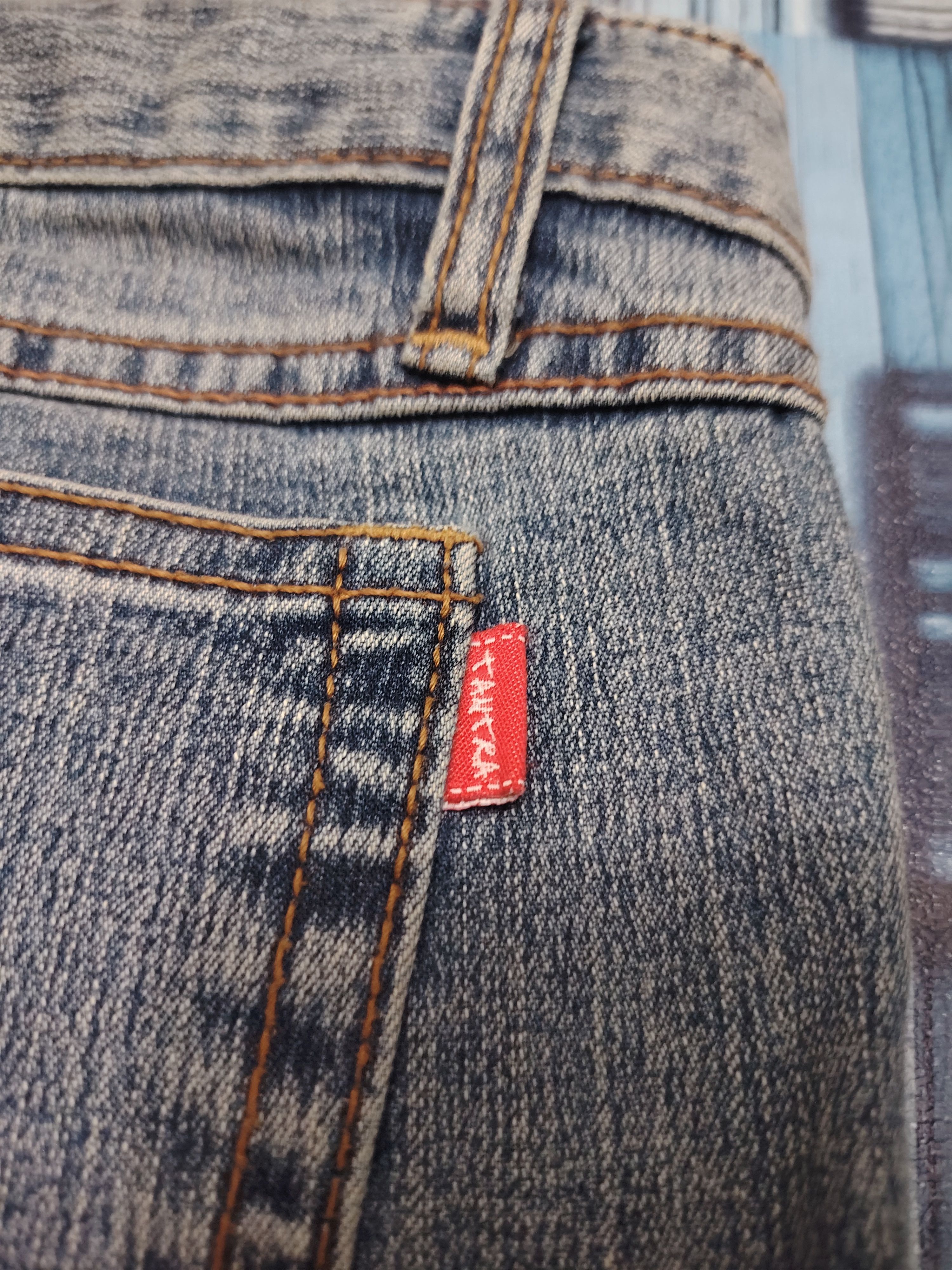 If Six Was Nine Japanese 90s Tantra Butterfly bead pattern Flared jeans Size US 28 / EU 44 - 16 Thumbnail