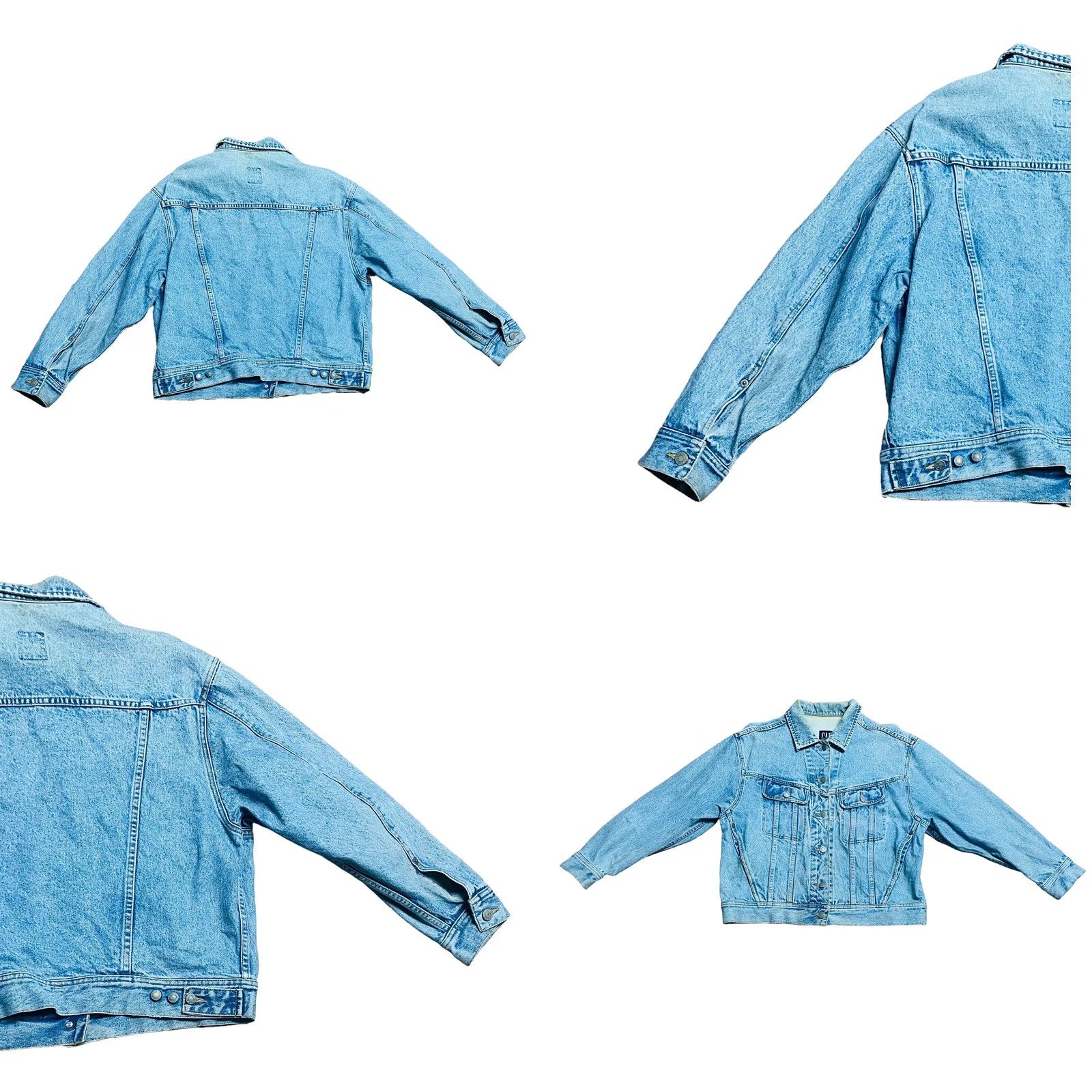 Gap VINTAGE Gap Men Jacket Jean Y2K Blue Snap Button Made In Hong Kong Read Medium Size US 31 - 9 Thumbnail