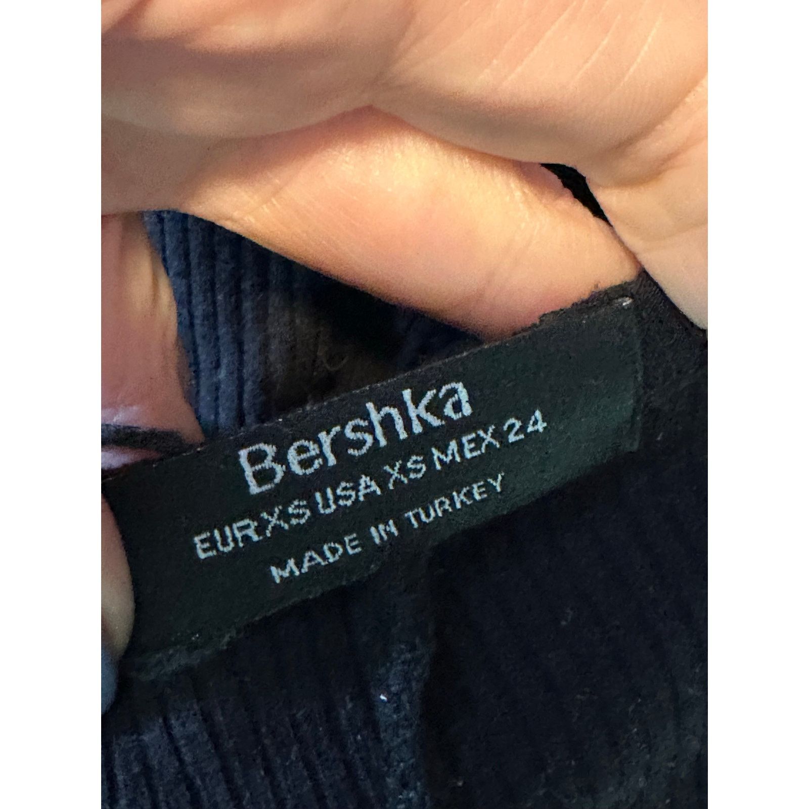 Bershka Bershka black ribbed tank mini dress size XS Size XS / US 0-2 / IT 36-38 - 3 Thumbnail
