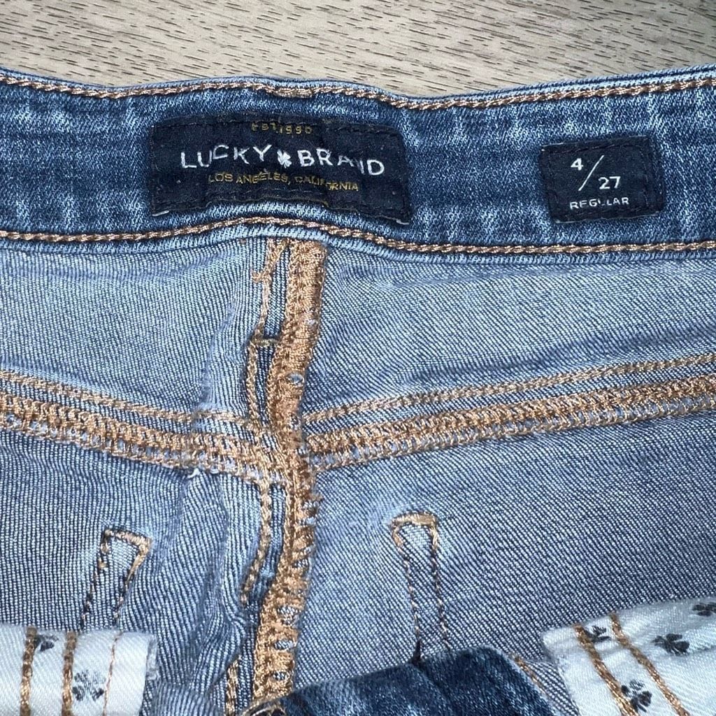 Lucky Brand Ava Skinny Mid-Rise Jeans, Light Fading Blue Den