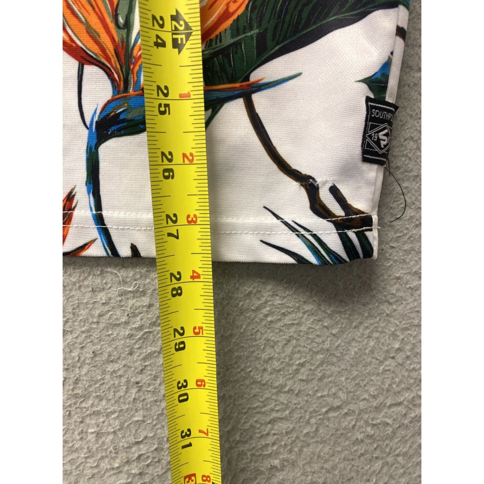 Southpole South Pole Men's S/S T-shirt Symbol Floral Trees Medium M White Gray 43-47 Size US M / EU 48-50 / 2 - 6 Thumbnail