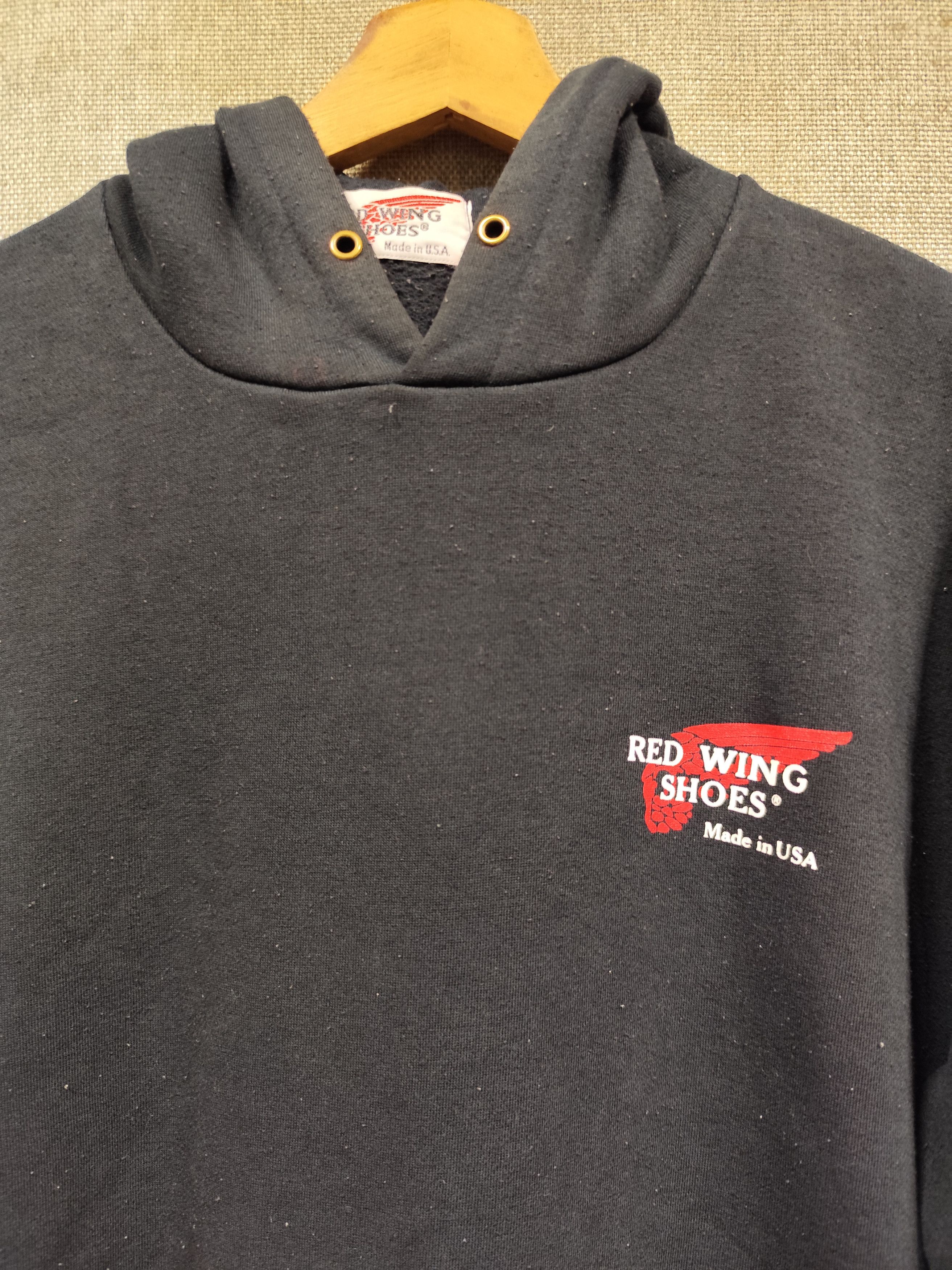 Red Wing Vintage 90s sweatshirt hoodie red wing shoes Size US M / EU 48-50 / 2 - 3 Thumbnail