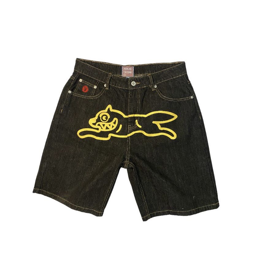 image of Billionaire Boys Club x Icecream Ice Cream Running Dog Denim Shorts in Blue, Men's (Size 32)