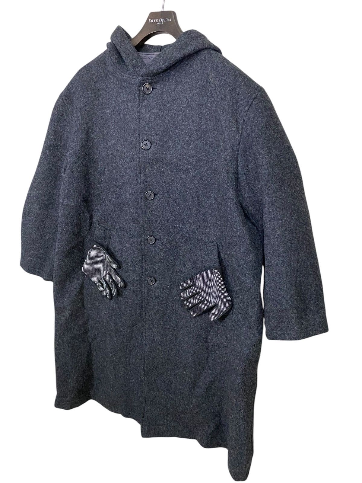 Yohji Yamamoto 🔥YOHJI YAMAMOTO🔥 y's for men longcoat wool jacket big size Size US XL / EU 56 / 4 - 3 Thumbnail