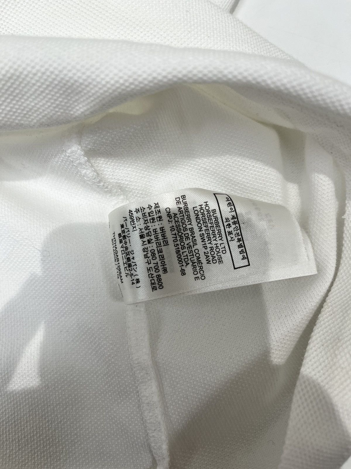 Burberry Burberry Polo Tee White Size US XXL / EU 58 / 5 - 10 Thumbnail