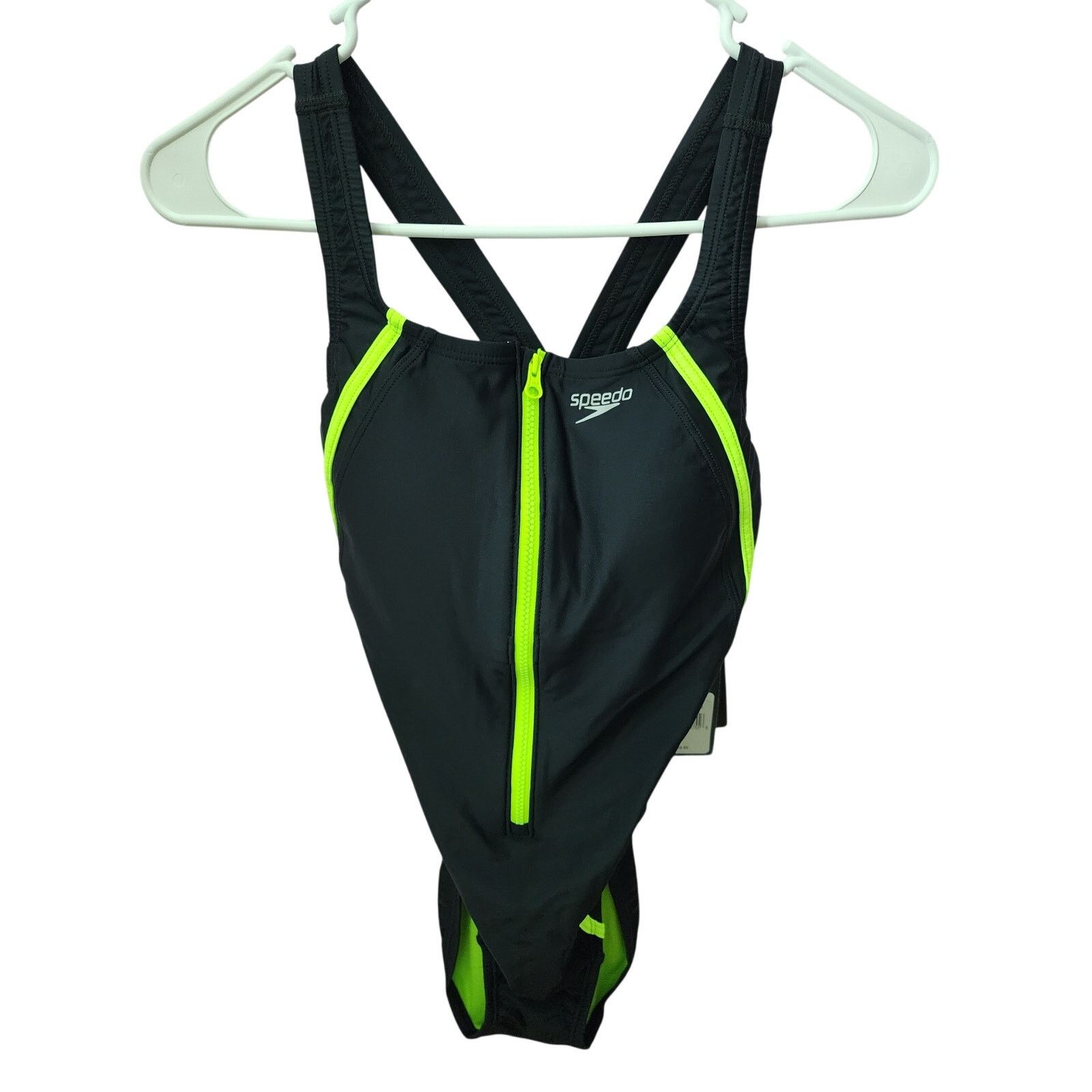 Speedo Speedo Hydro Bra Racing Cut Powerflex Eco Swimsuit 8 NWT Size ONE SIZE - 1 Thumbnail