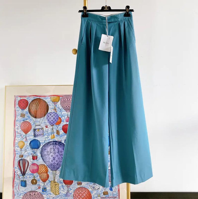 Max Mara MaxMara Women's Casual Pants in Blue 0089 Size 22" - 1 Thumbnail
