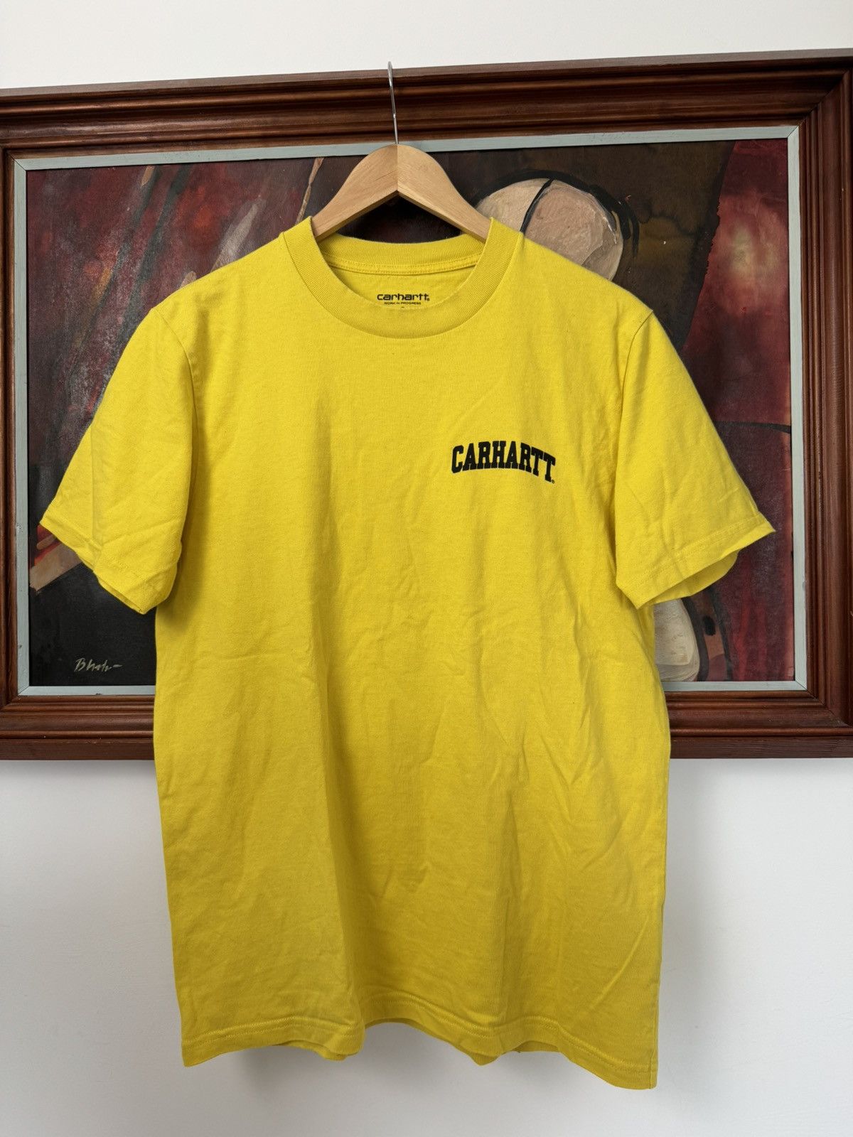 Carhartt Vintage Carhartt Logo Skate Tee Yellow University Script Size US S / EU 44-46 / 1 - 1 Thumbnail