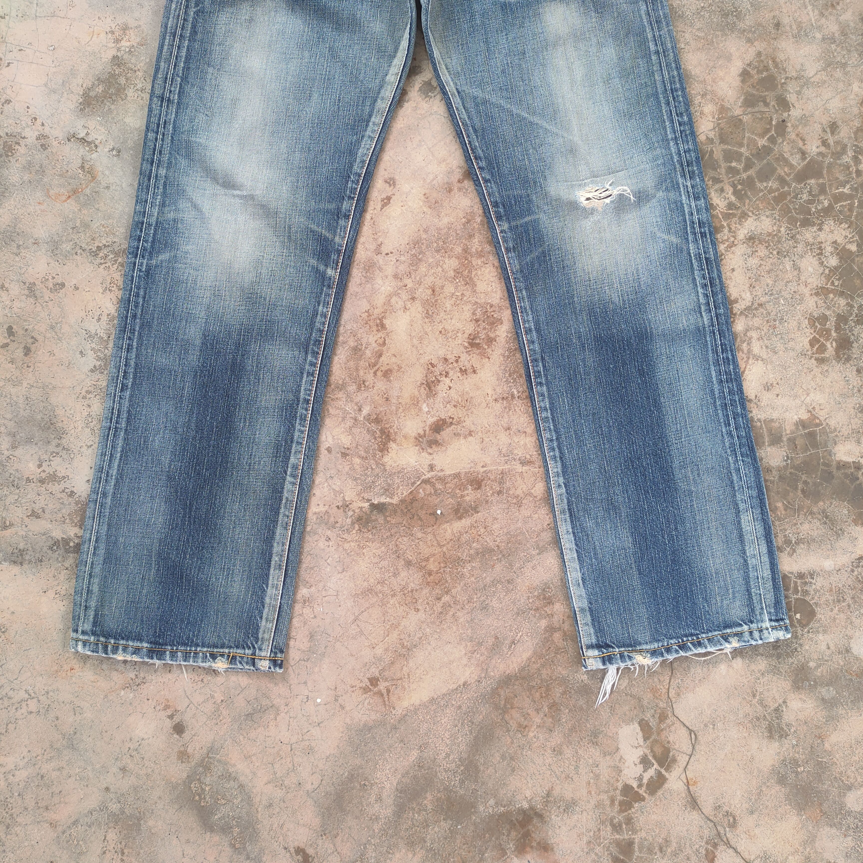 Edwin Edwin 404 vintage distressed jeans denim pants Size US 30 / EU 46 - 4 Thumbnail