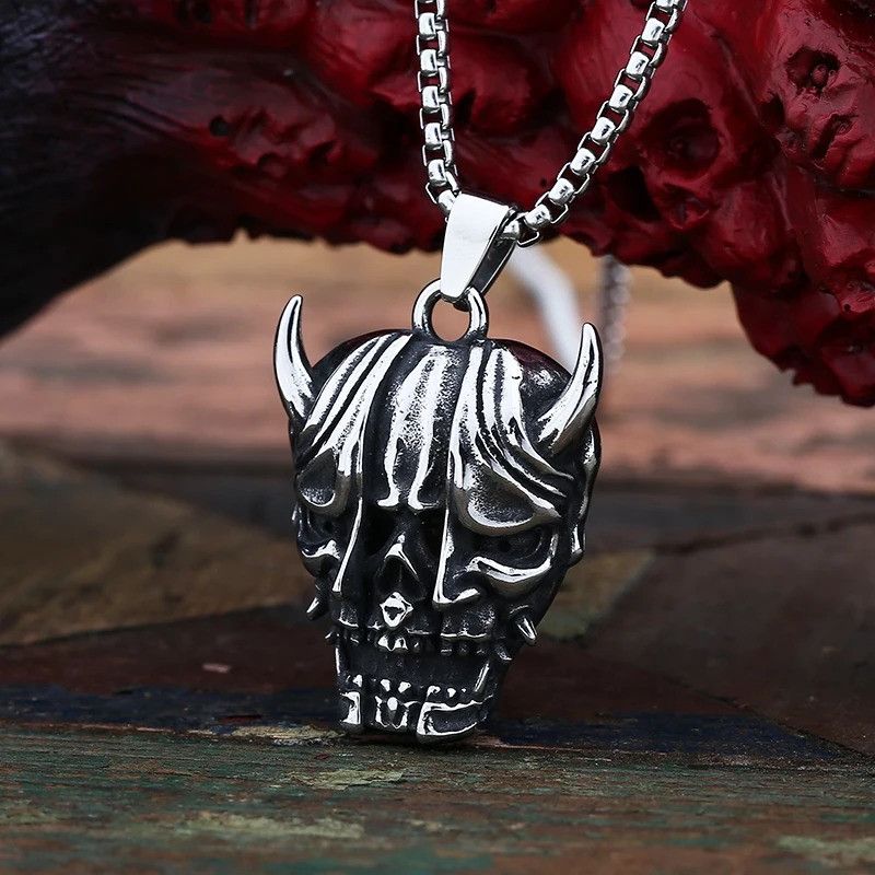 Japanese Brand × Jewelry Ghost Skull Mask Pendant Necklace 2025 Size ONE SIZE - 3 Thumbnail