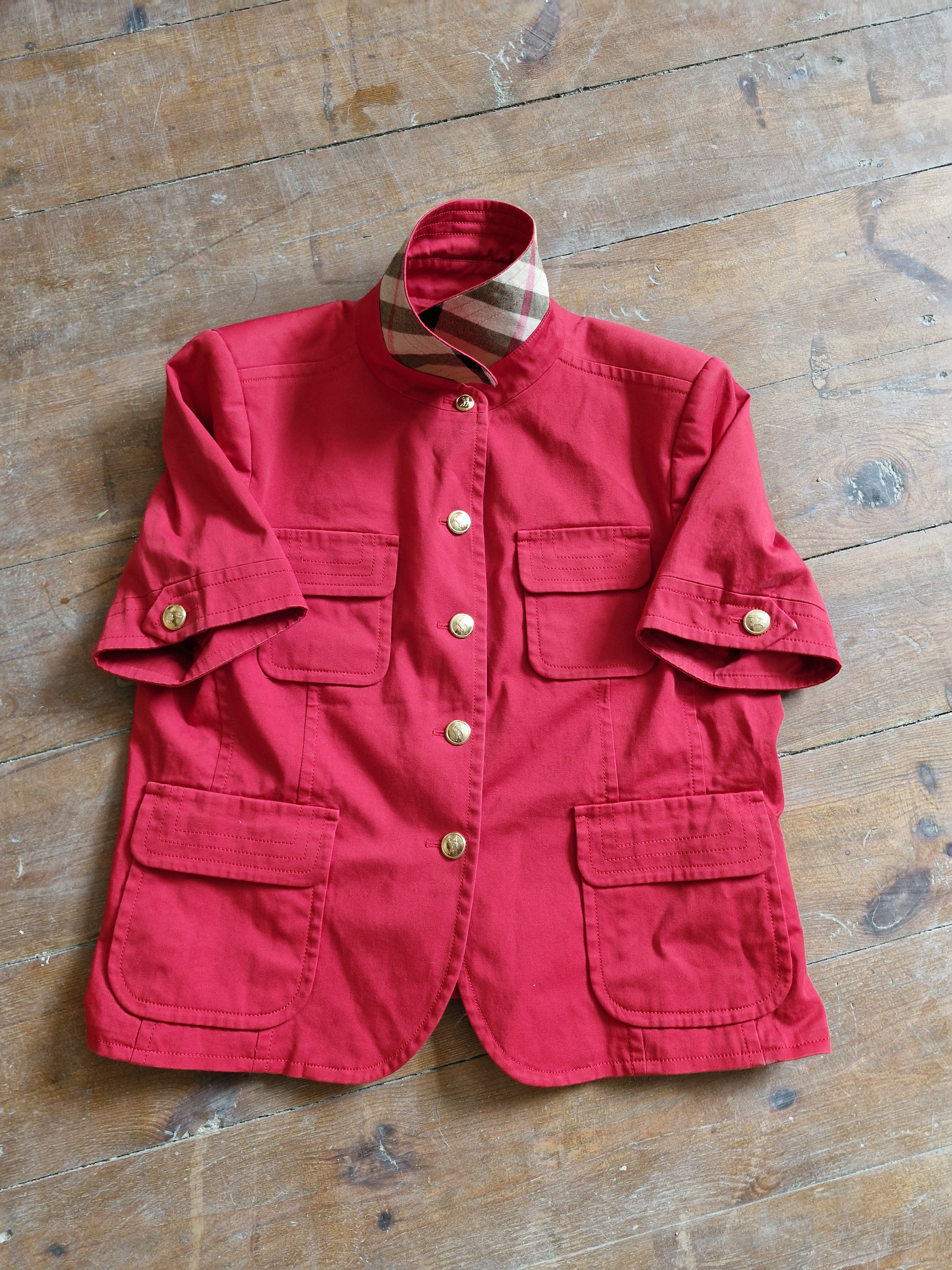 Burberry Burberry blazer short sleeves Size L / US 10 / IT 46 - 2 Thumbnail