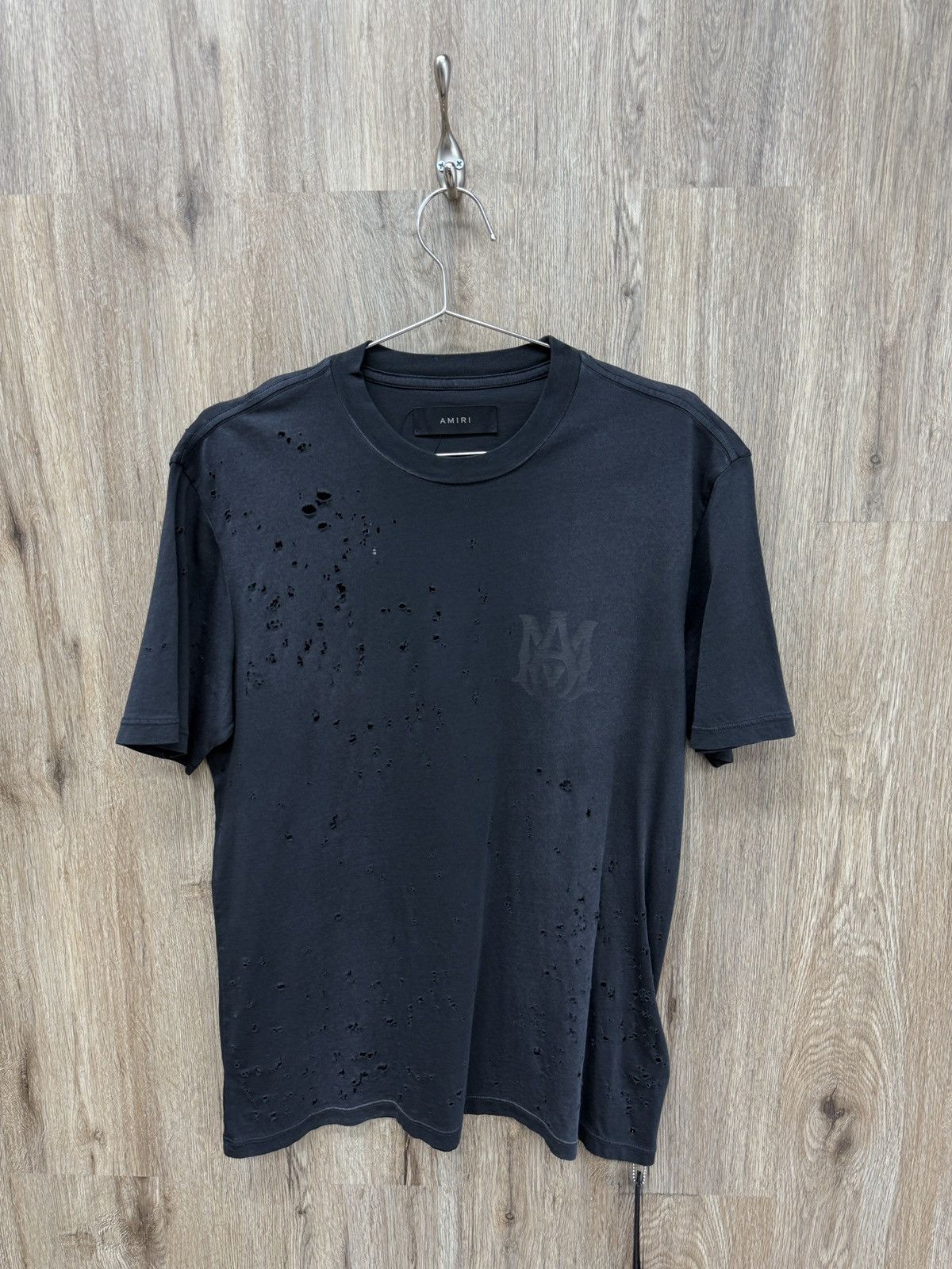 Amiri Amiri Black Shotgun Short Sleeve Size US S / EU 44-46 / 1 - 1 Thumbnail