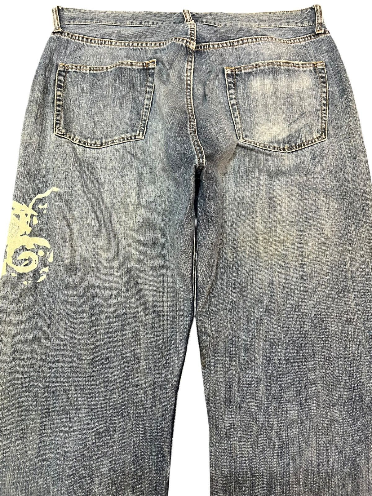Hysteric Glamour Vintage Japanese Brand Karakuri Tamashi Dragon Printed Denim Size US 35 - 6 Thumbnail