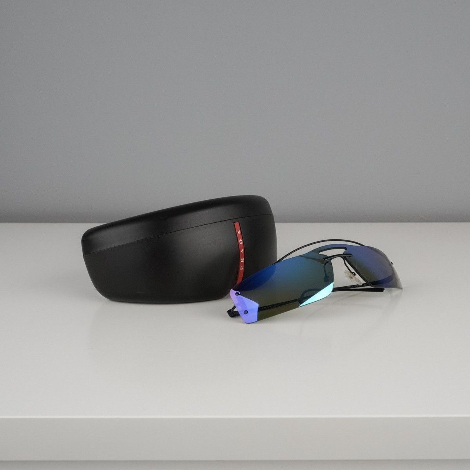 Prada Prada logo rimless multicolor gradient sunglasses Size ONE SIZE - 8 Thumbnail