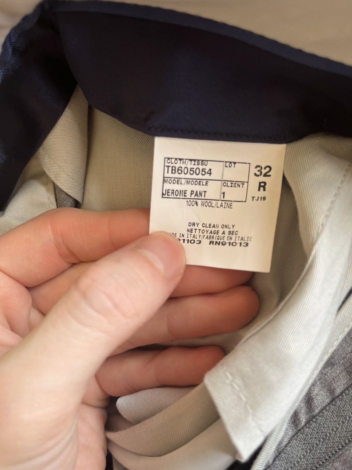 Ted Baker Ted Baker Grey Trousers Size 34R - 4 Thumbnail