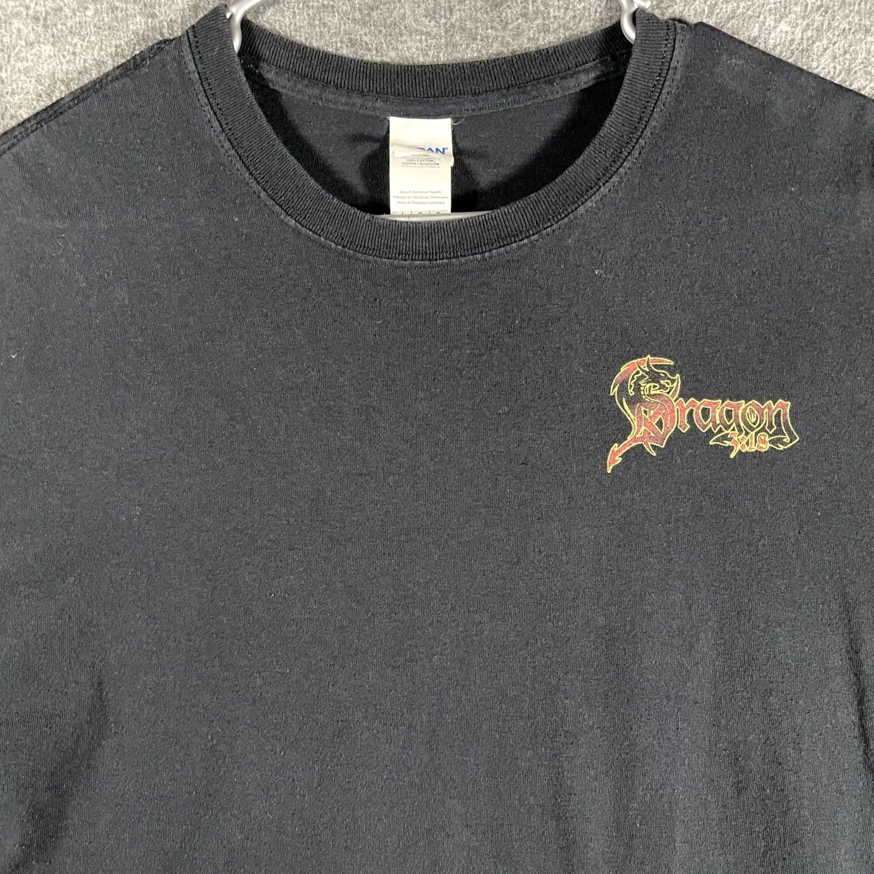 Gildan Dragons Tail Shirt Mens Large Black Dragon 129 Tennessee Biker Road Graphic Tee Size US L / EU 52-54 / 3 - 3 Thumbnail