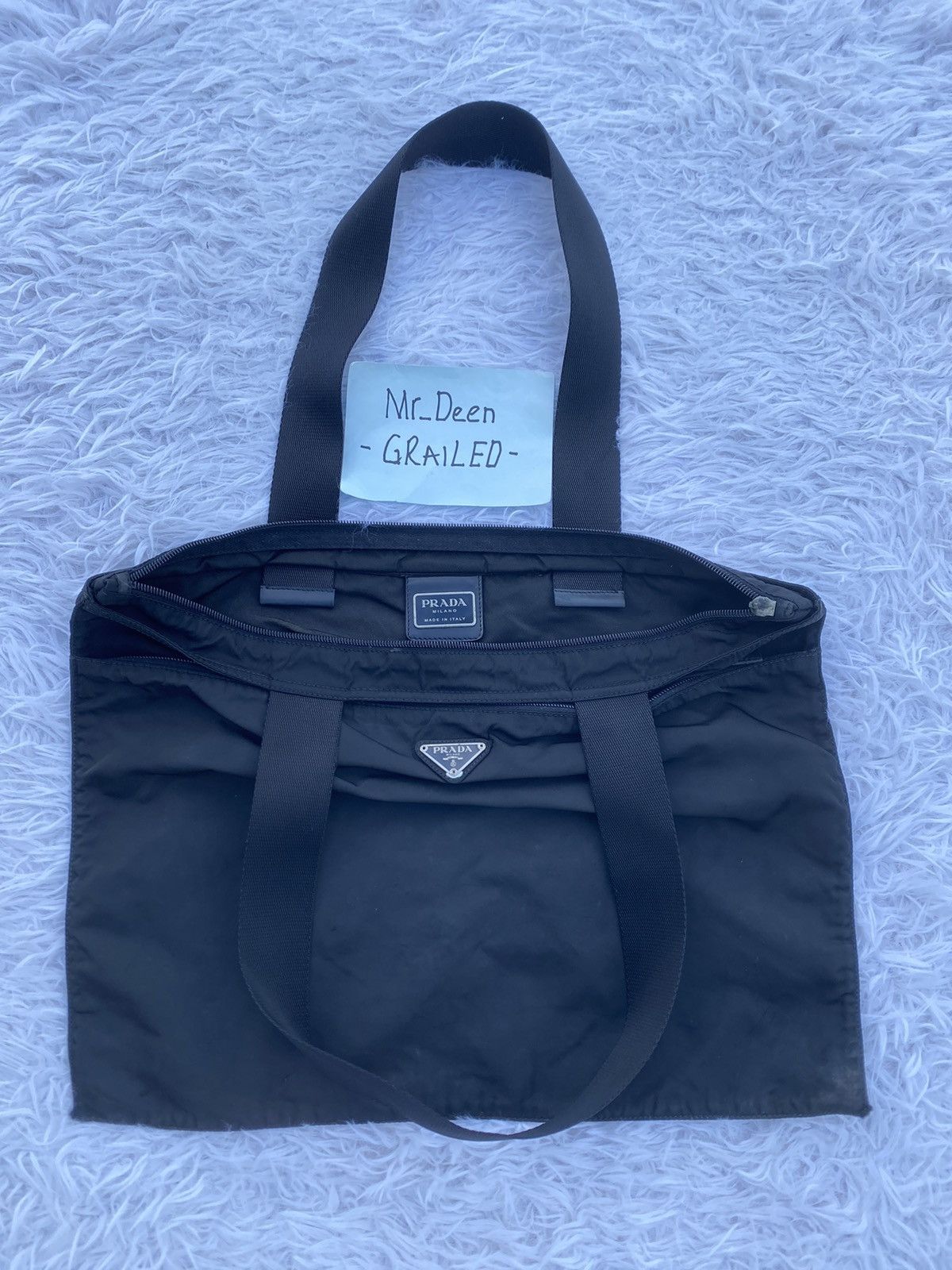 Prada Rare Vintage Prada Nylon Tote Bag Size ONE SIZE - 7 Thumbnail