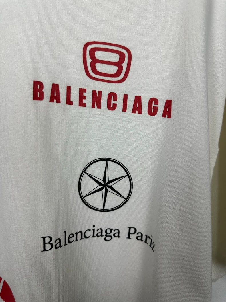 Balenciaga Balenciaga White op league racing badge short sleeve 2502-N Size US L / EU 52-54 / 3 - 5 Thumbnail