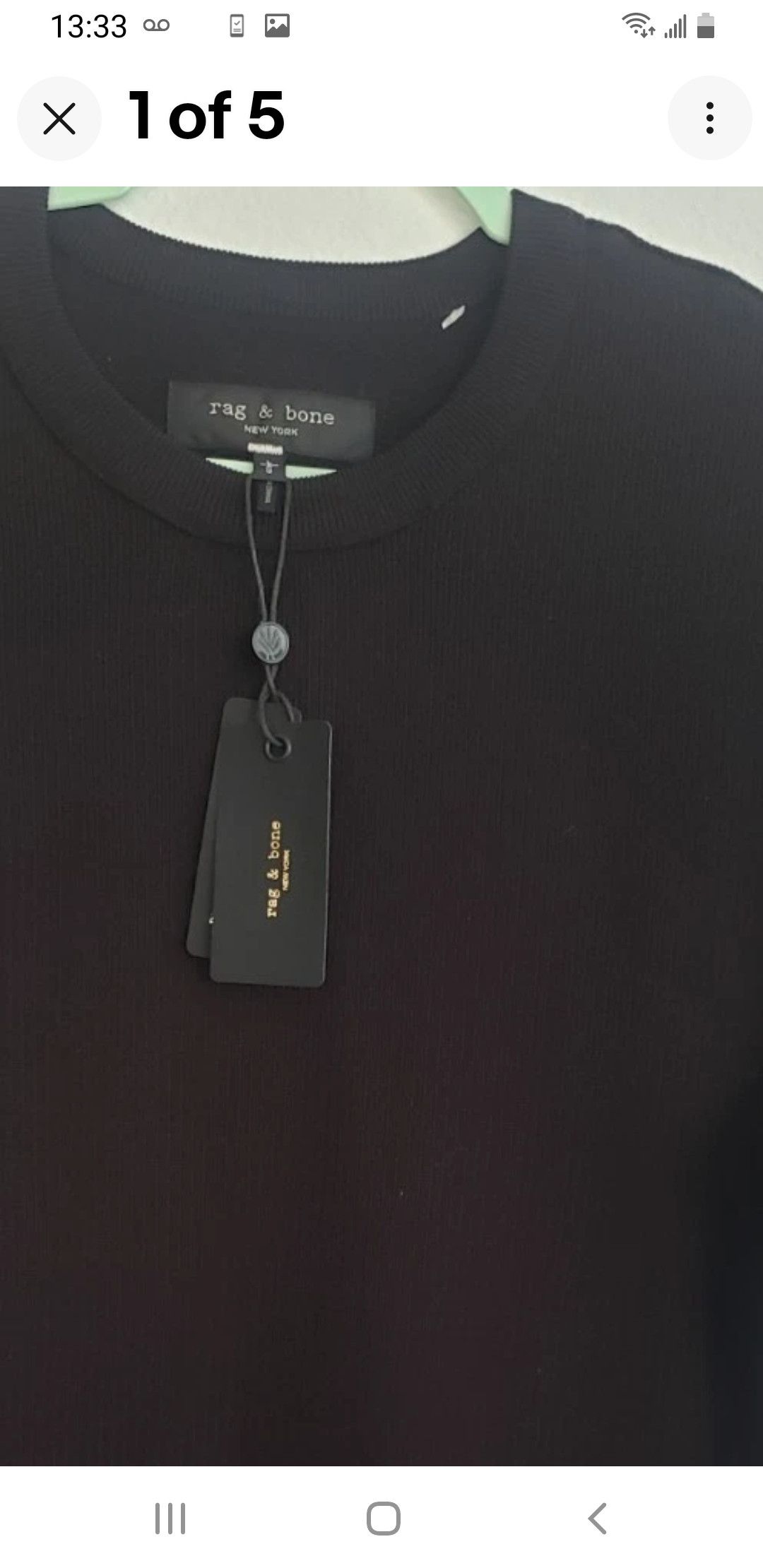 Rag & Bone Black t-shirt Size US L / EU 52-54 / 3 - 5 Thumbnail