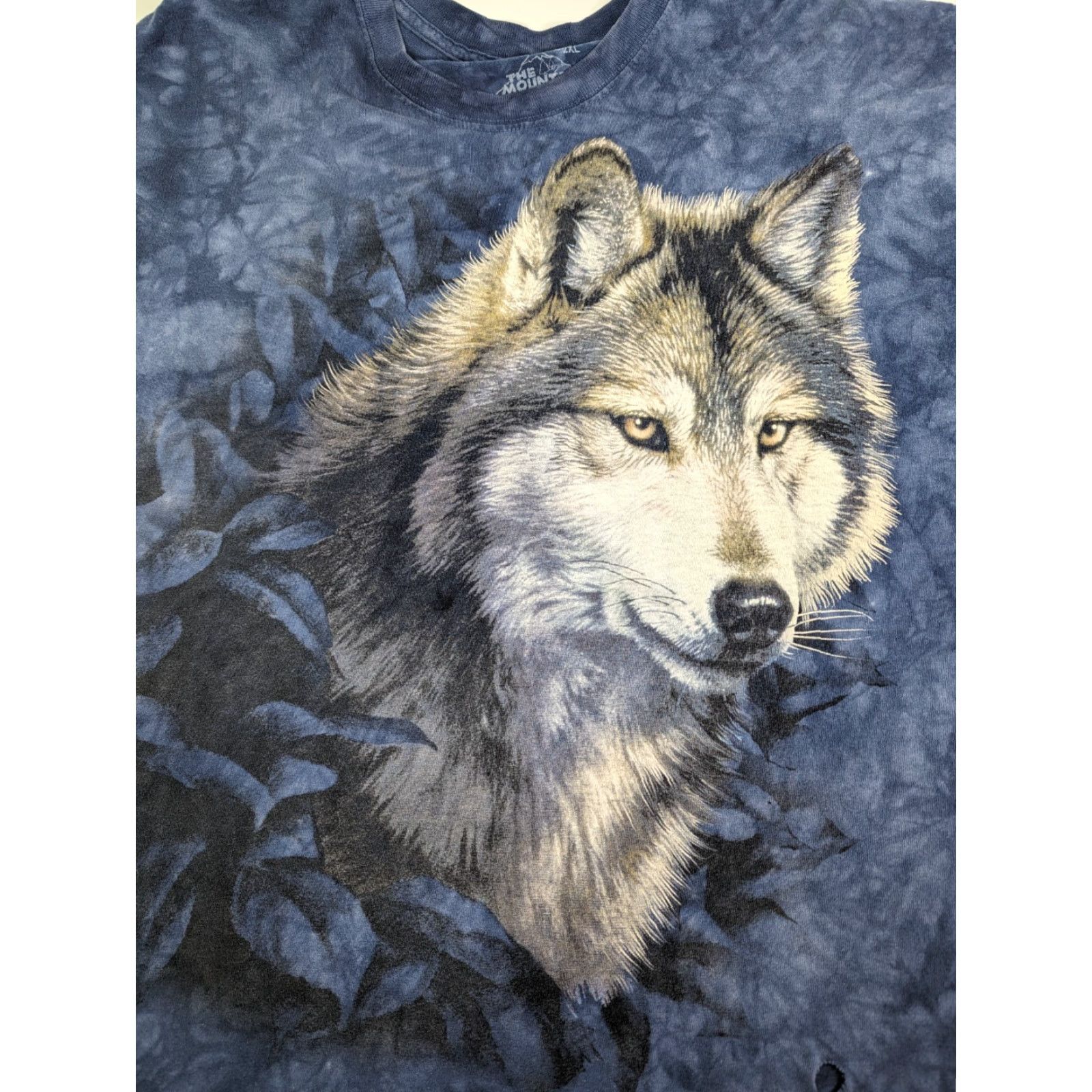 The Mountain VINTAGE The Mountain T-Shirt Wolf Nature Tie-Dye 2XL Blue Men Short Sleeve 2003 Y2K Size US XXL / EU 58 / 5 - 2 Thumbnail