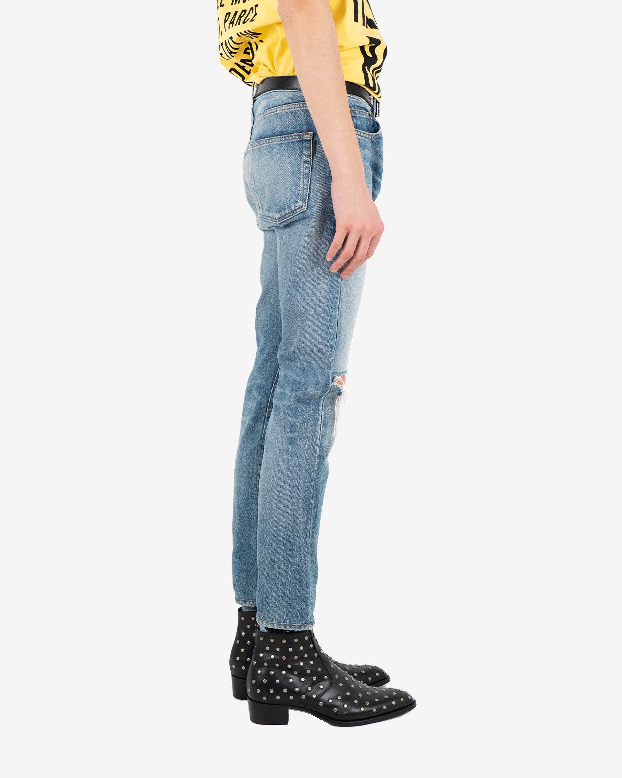 Saint Laurent Paris D18 Ripped Jeans Size US 28 / EU 44 - 7 Thumbnail