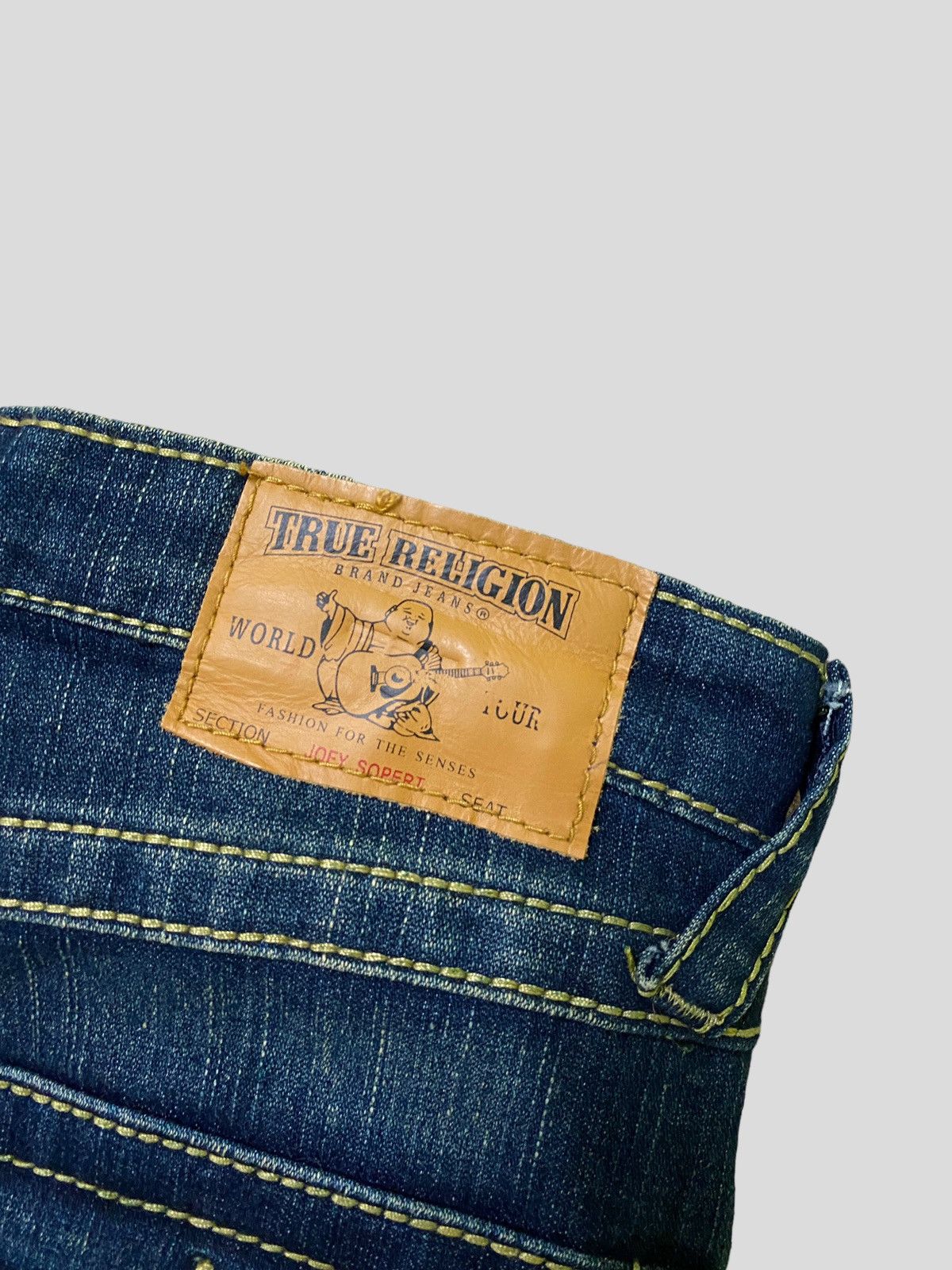 True Religion × Vintage Flared TRUE RELIGION Embroidered Back Pocket Denim Size US 28 / EU 44 - 13 Thumbnail