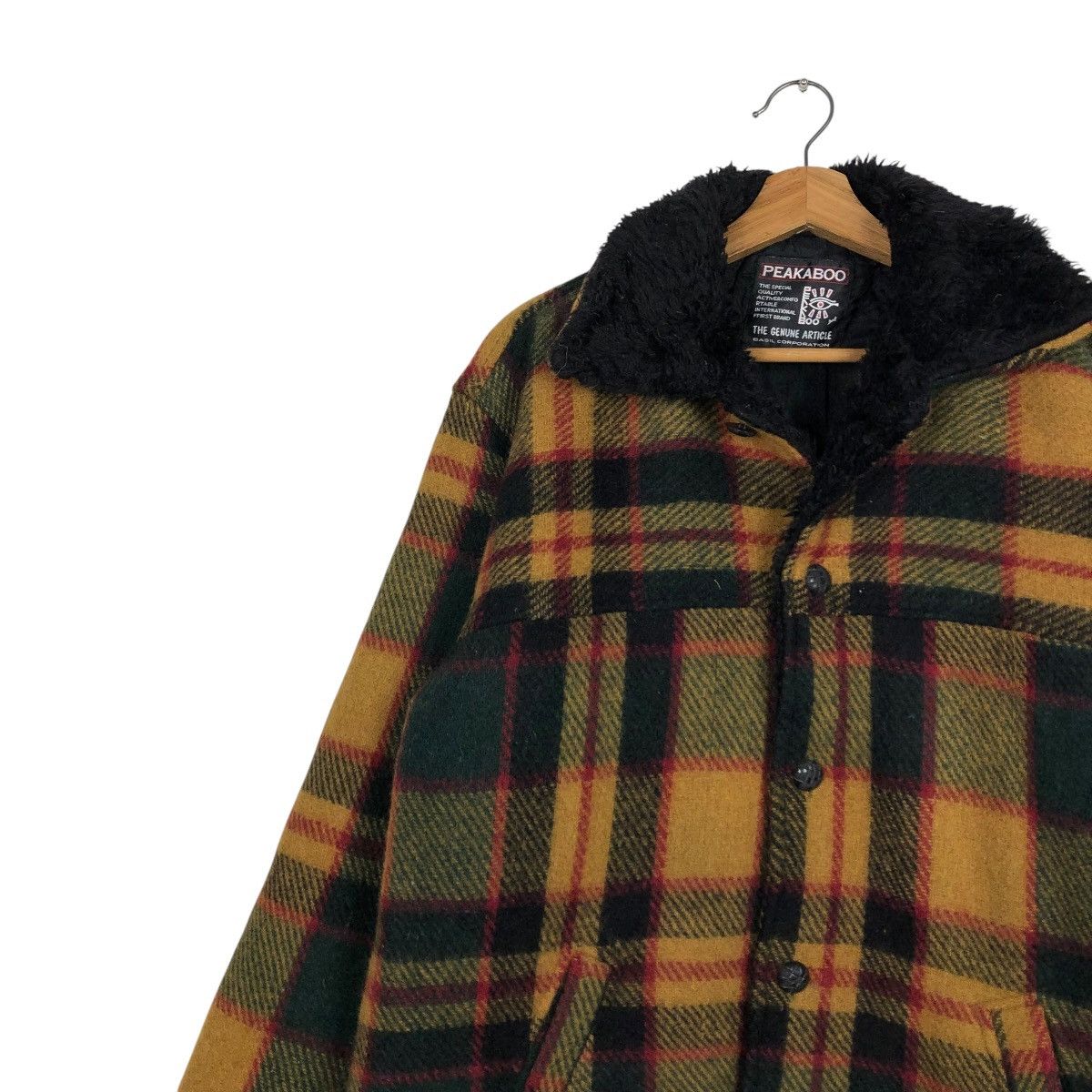 Japanese Brand 🔥VINTAGE WOOL CHORE JACKET PEAKABOO TARTAN ISSEY MIYAKE Size US L / EU 52-54 / 3 - 9 Thumbnail