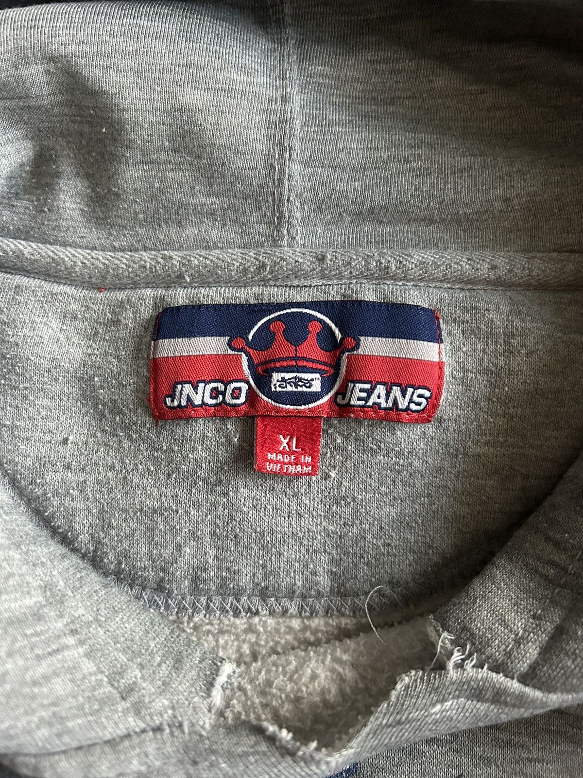 JNCO Vintage 90s JNCO Jeans Dragon Crown Flames Mens XL Hoodie Size US XL / EU 56 / 4 - 2 Thumbnail