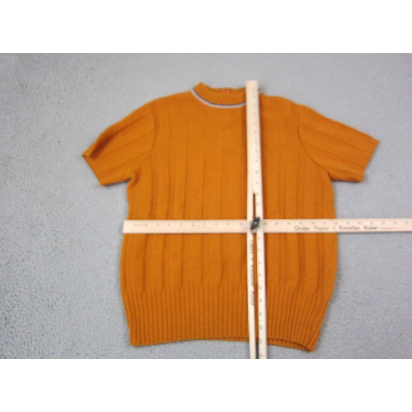 Vintage Vintage Orange Mock Neck Knit Sweater Womens Small S Pullover 90s Winter Fall Knit Ribbed Acrylic Mens? Size S / US 4 / IT 40 - 5 Thumbnail