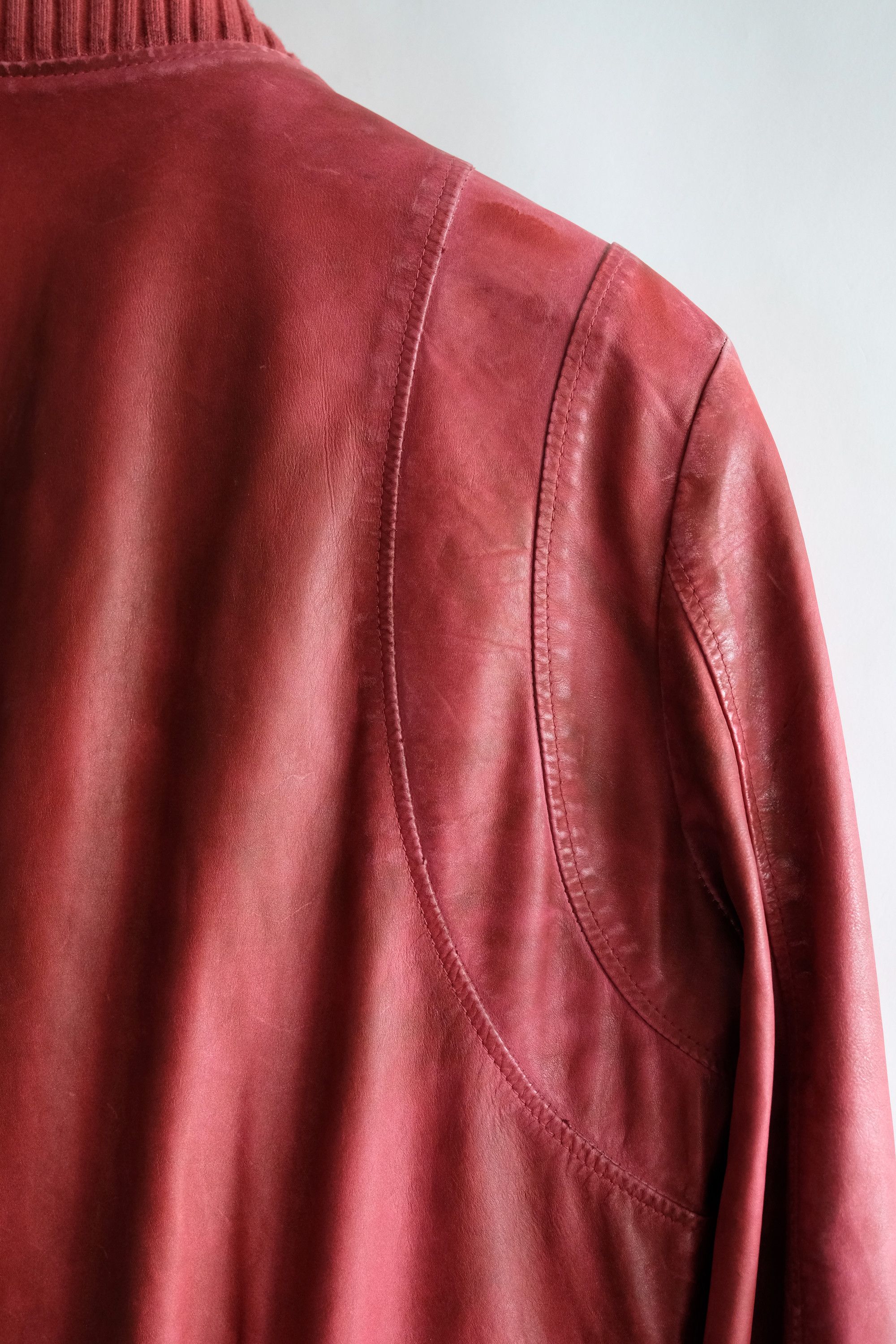 Balmain Balmain Red Leather Jacket SS11 Decarnin Teddy Bomber 48 46 Size US M / EU 48-50 / 2 - 9 Thumbnail