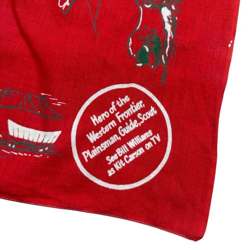 Vintage Vintage 1950s Kit Carson Coca-Cola Bandana, Bill Williams; W Size ONE SIZE - 4 Thumbnail