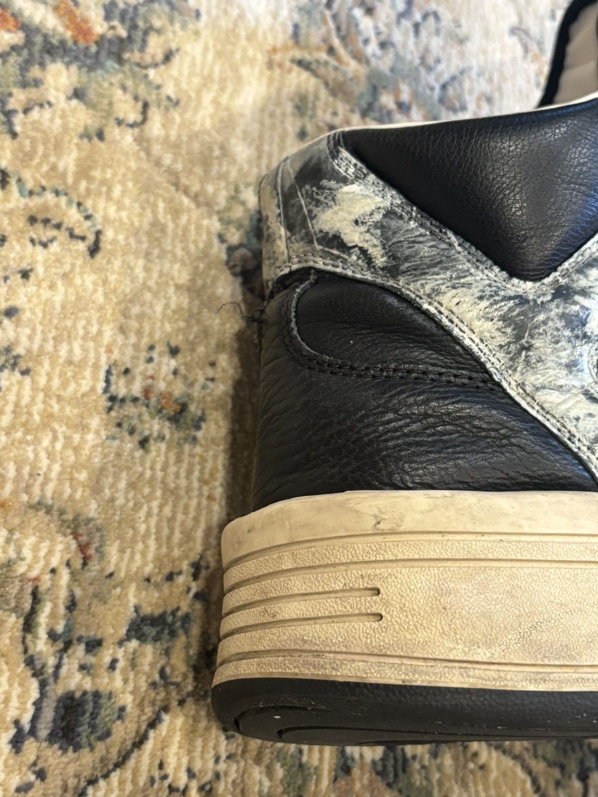 Converse × Rick Owens Drkshdw Painted Rick Owens Turbowpns Size US 12 / EU 45 - 6 Thumbnail