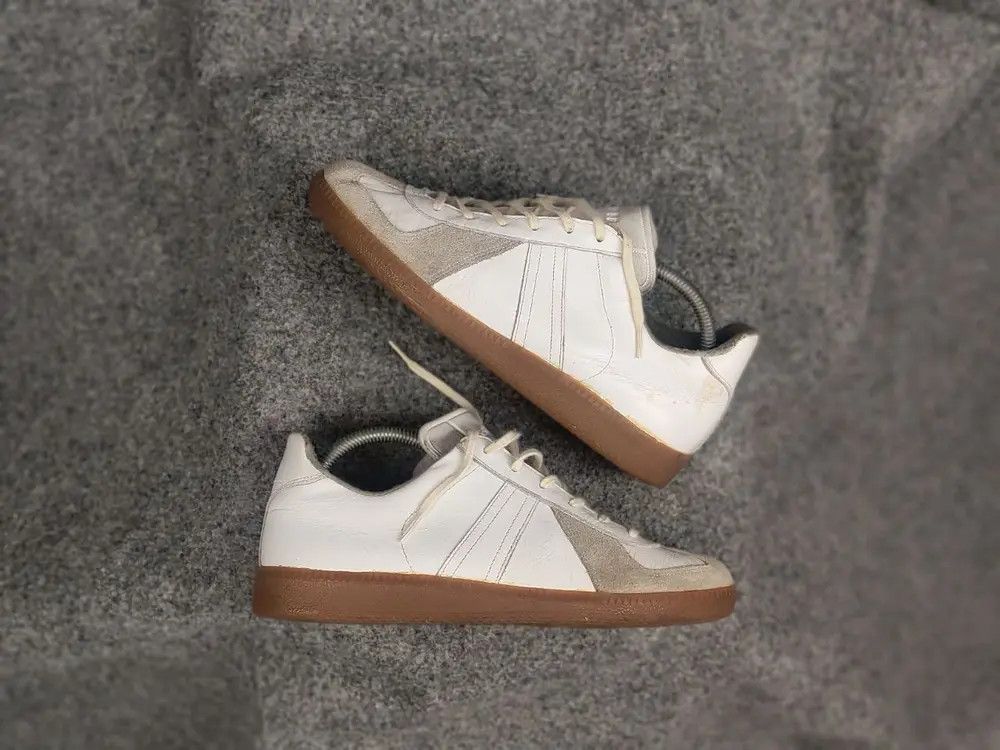 Vintage Vintage Army BW Sport Leather Low Sneakers Margiela Replica Size US 8 / EU 41 - 1 Thumbnail