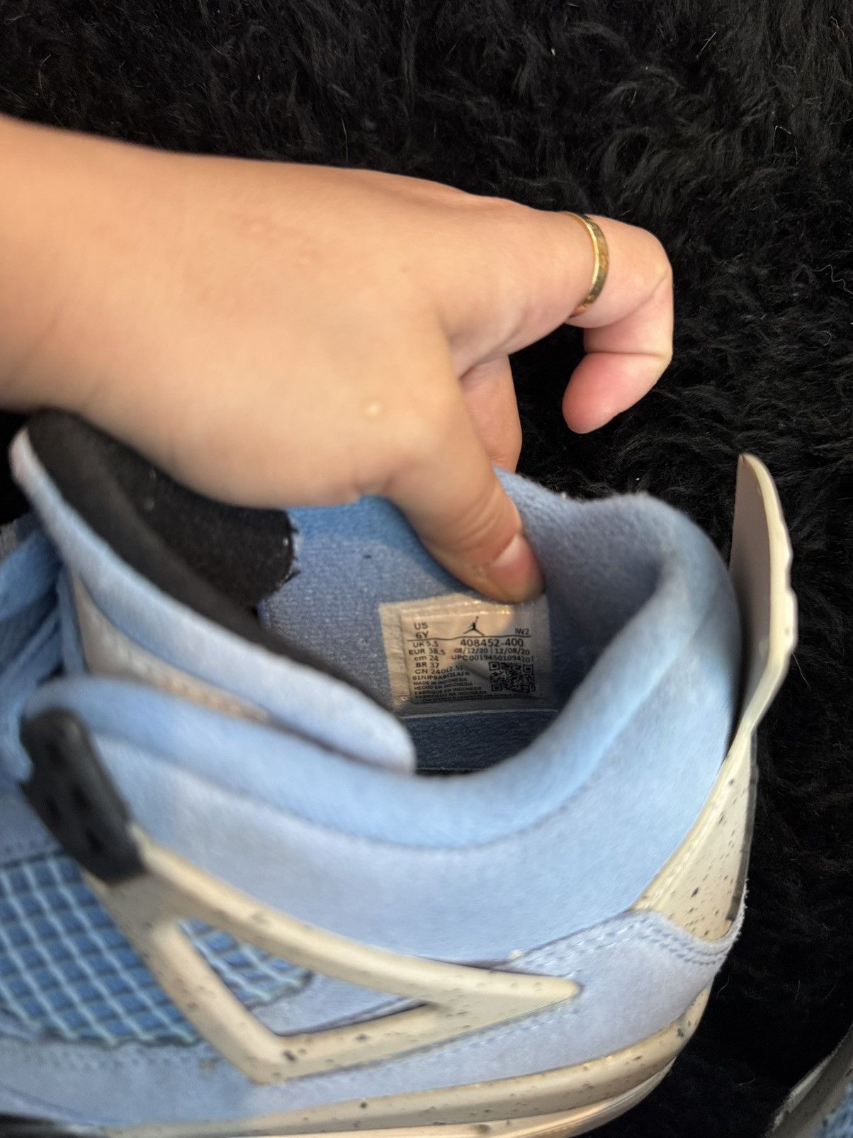 Jordan Brand Jordan 4 Retro University Blue Size US 6 / EU 39 - 10 Thumbnail