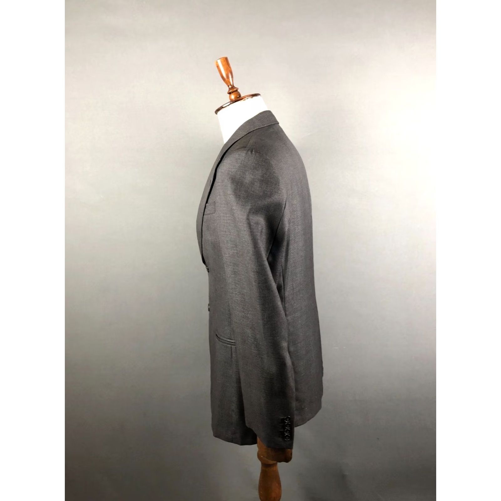 Emporio Armani Emporio Armani Blazer Men 54 Gray Wool/Silk Solid Button Single-Breasted Casual Vintage: No Size 54R - 2 Thumbnail