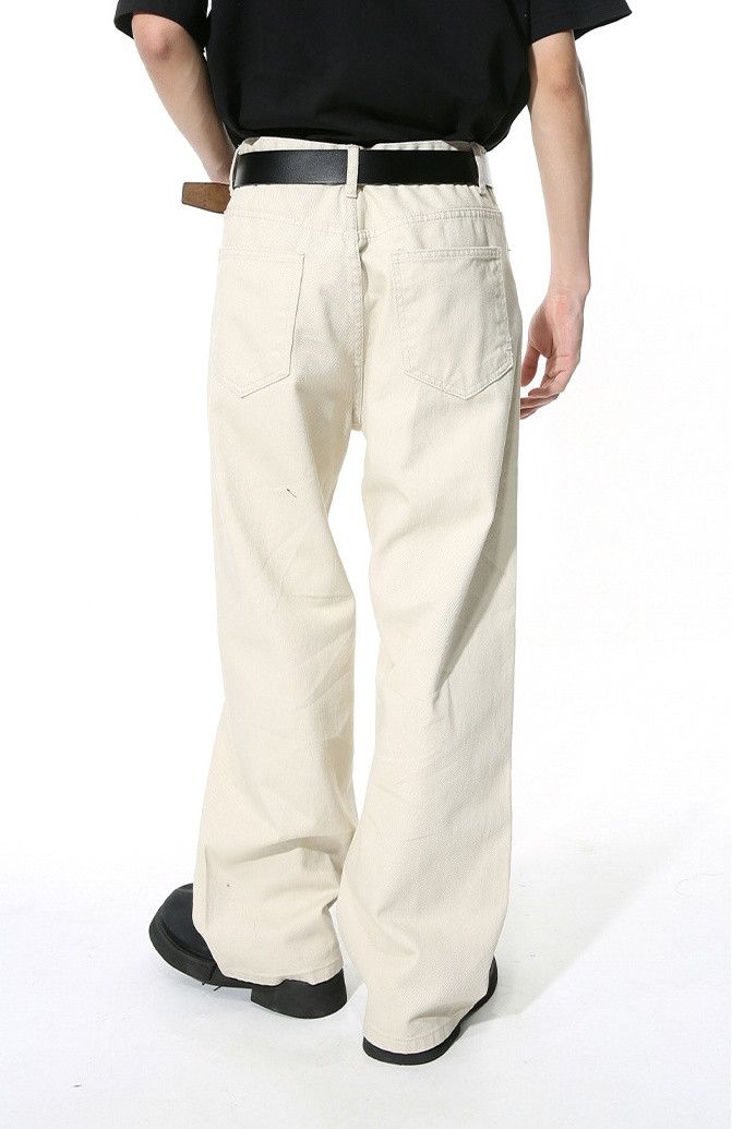 Japanese Brand × Jean Solid color simple straight loose versatile jeans Size US 32 / EU 48 - 4 Thumbnail