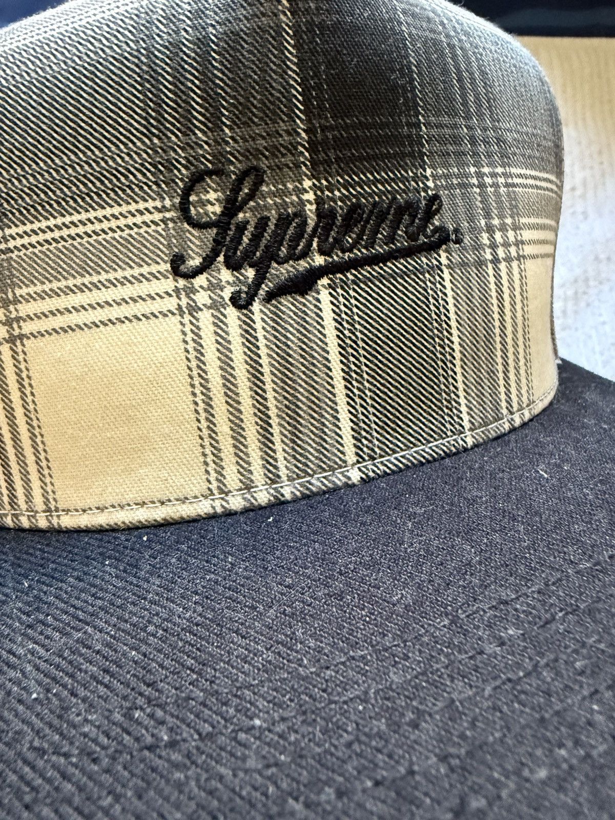 Supreme Supreme FW14 Printed Hombre Plaid Hat DSWT Size ONE SIZE - 2 Thumbnail