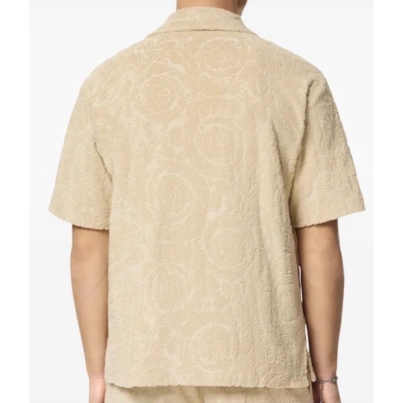Versace Versace Barocco Jacquard Towel Shirt Size XL 1015692 Size US XL / EU 56 / 4 - 4 Thumbnail