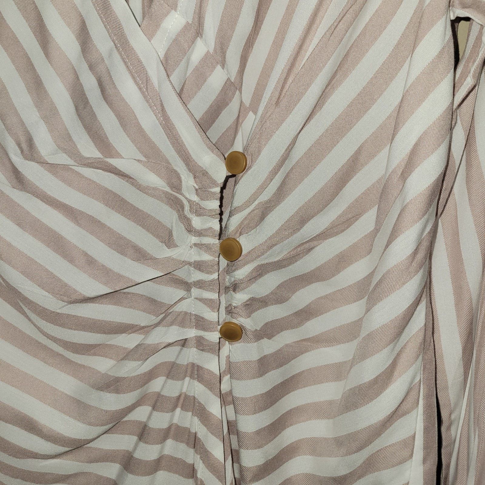 Anthropologie Maeve Anthropologie Striped Wrap Front Surplice Blouse SZ 8 Size M / US 6-8 / IT 42-44 - 10 Thumbnail