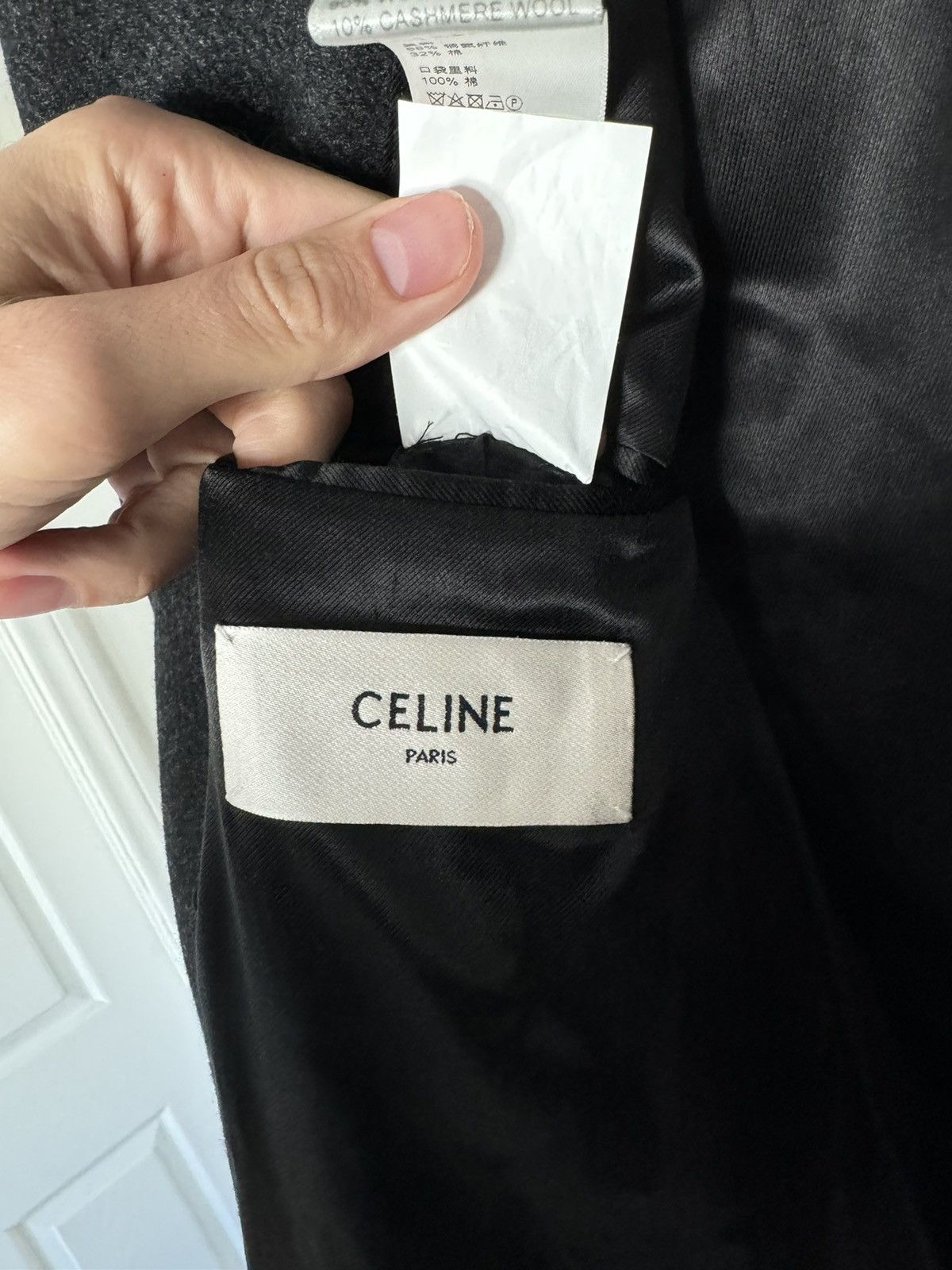 Celine × Hedi Slimane Cashmere Chesterfield Coat Size US M / EU 48-50 / 2 - 2 Thumbnail