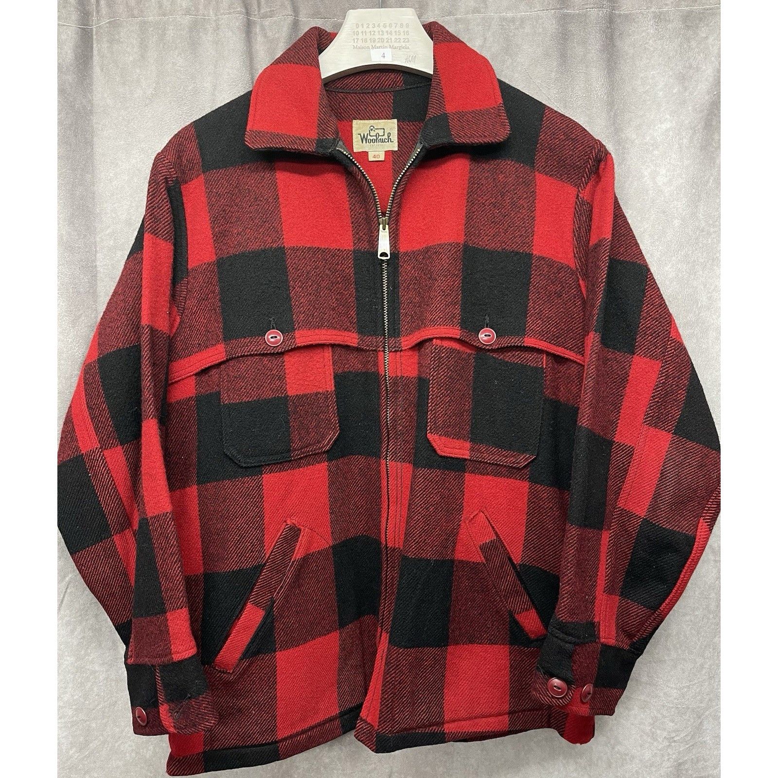 Other VINTAGE 1950S WOOLRICH BUFFALO PLAID WOOL ZIP MACKINAW HUNTI Size US XXS / EU 40 - 2 Thumbnail