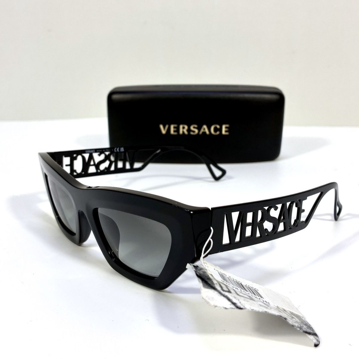 Versace Versace 53mm Irregular Sunglasses VE4432U 523211 Black NEW Size ONE SIZE - 3 Thumbnail