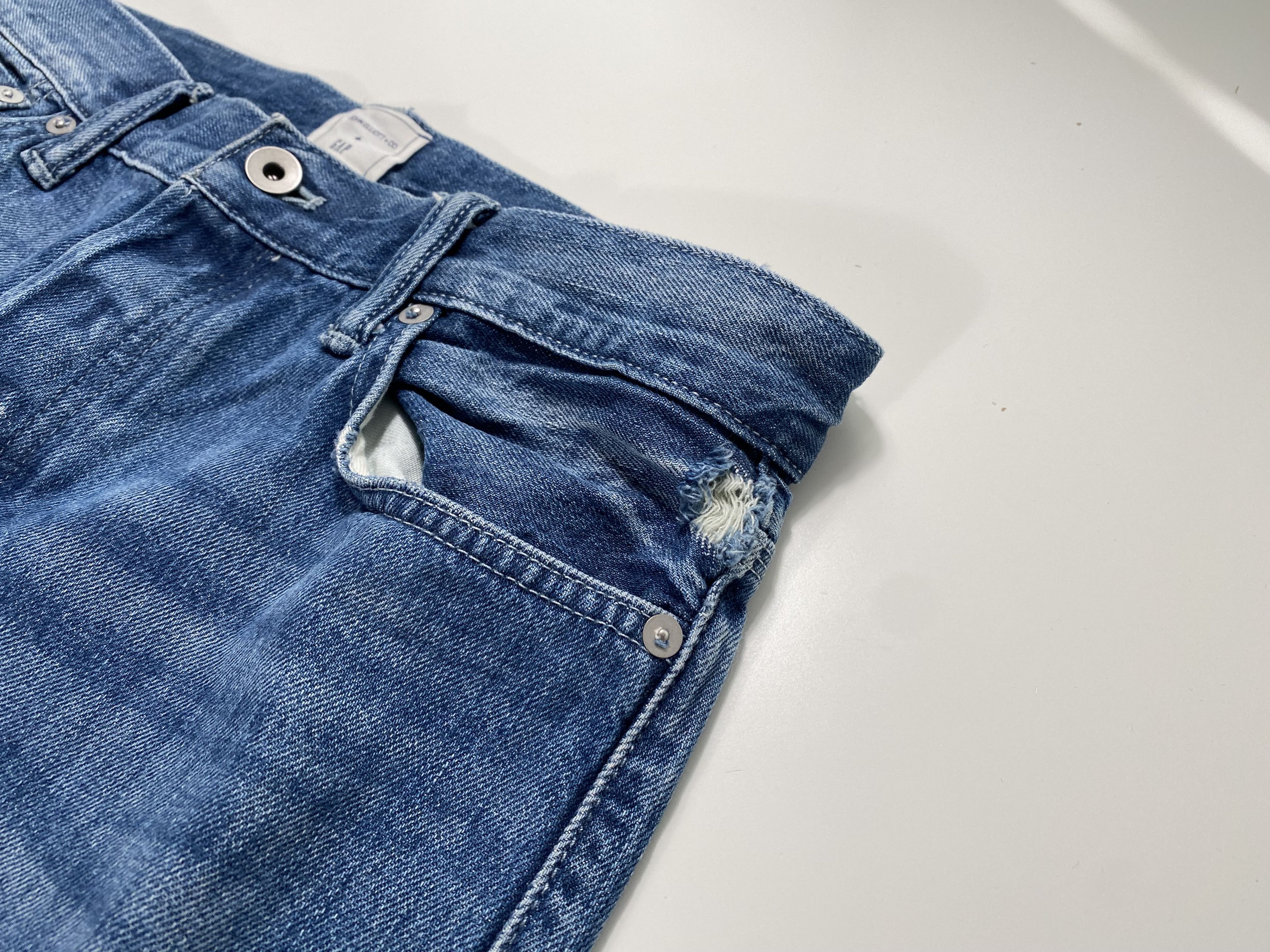Gap × John Elliott John Elliott x GAP GQ JE Skinny S Blue Coast Jeans 30x30 Size US 30 / EU 46 - 3 Thumbnail