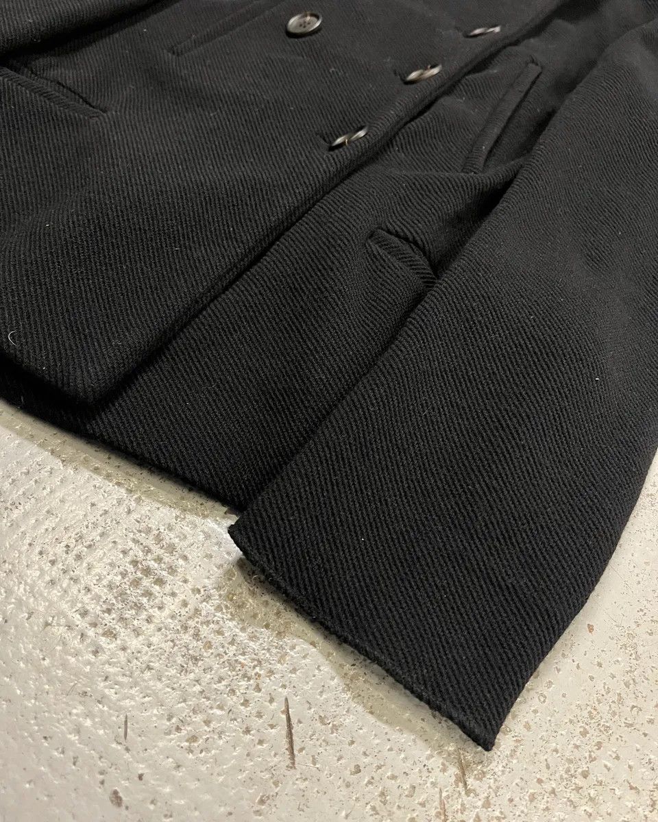 Miu Miu AW2008 Miu Miu Black Wool Double-Breasted Coat Size S / US 4 / IT 40 - 6 Thumbnail