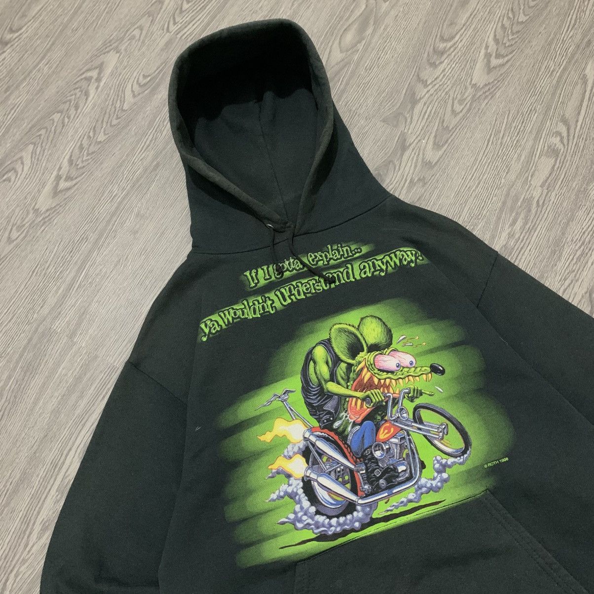 Vintage VINTAGE RAT FINK HOODIE Size US M / EU 48-50 / 2 - 2 Thumbnail