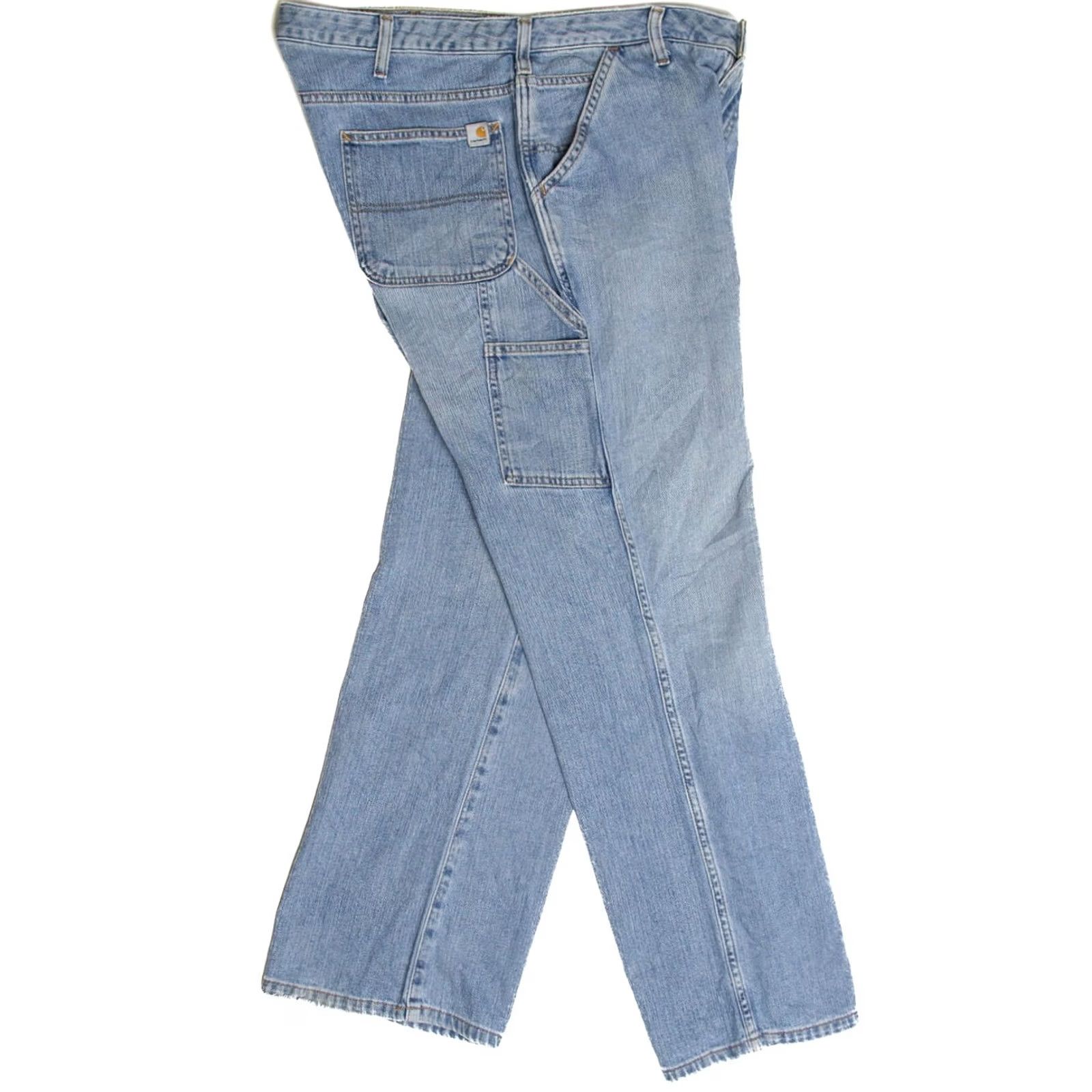 Carhartt VINTAGE Carhartt Jeans Denim Blue 28x32 Workwear Relaxed Fit Cotton Spandex Women/Men? Size US 28 / EU 44 - 3 Thumbnail