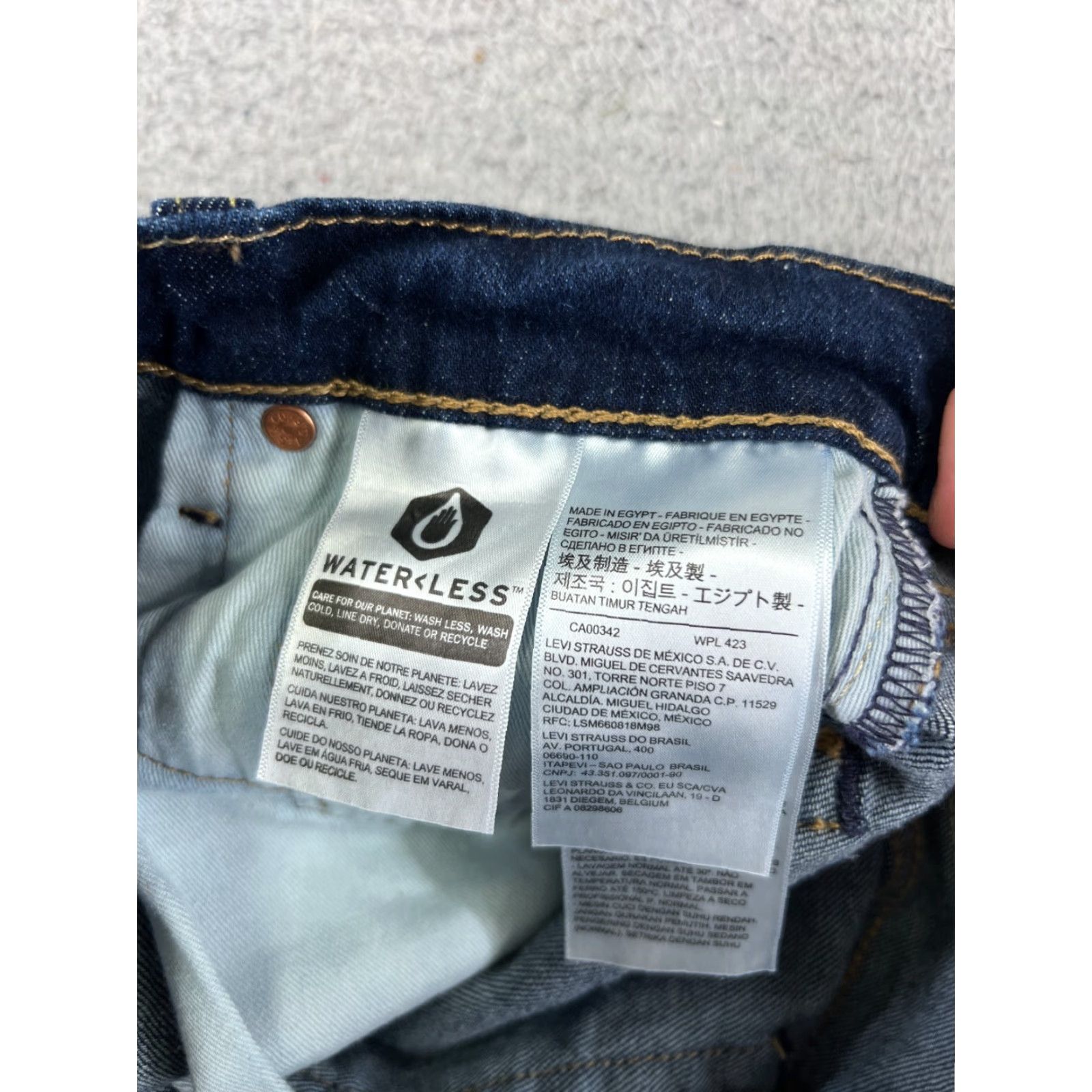 Levi's Levi's Jeans 28 Blue Denim 511 Slim Cotton Blend Premium Dark 30in 5-Pocket Mens Regular Jeans Size US 28 / EU 44 - 7 Thumbnail