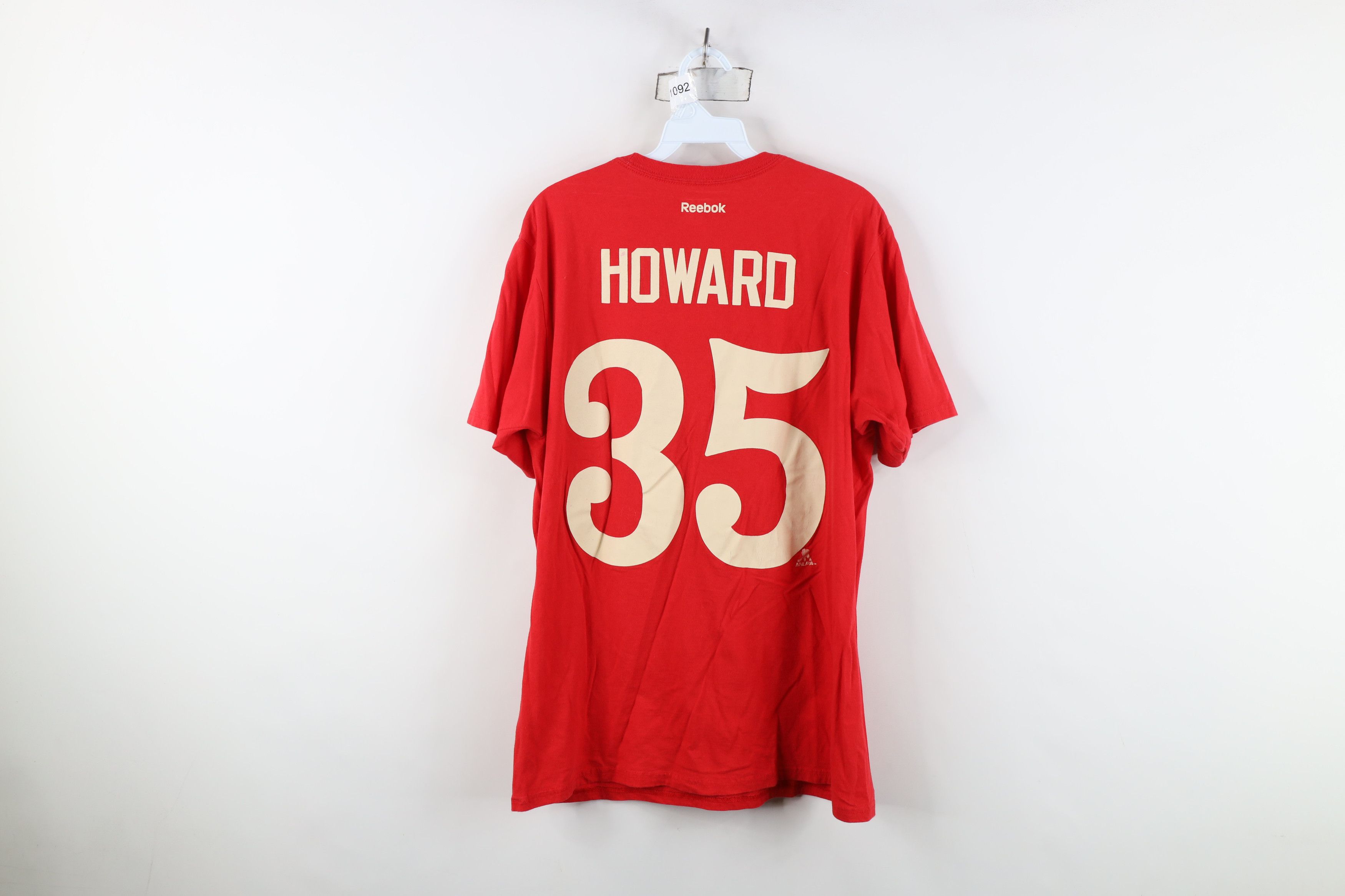 Reebok Reebok Classic Jimmy Howard Detroit Red Wings Jersey T-Shirt Size US L / EU 52-54 / 3 - 13 Thumbnail